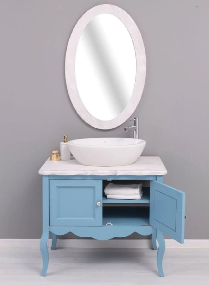 Country house style bathroom set light blue / light gray - country house style bathroom furniture