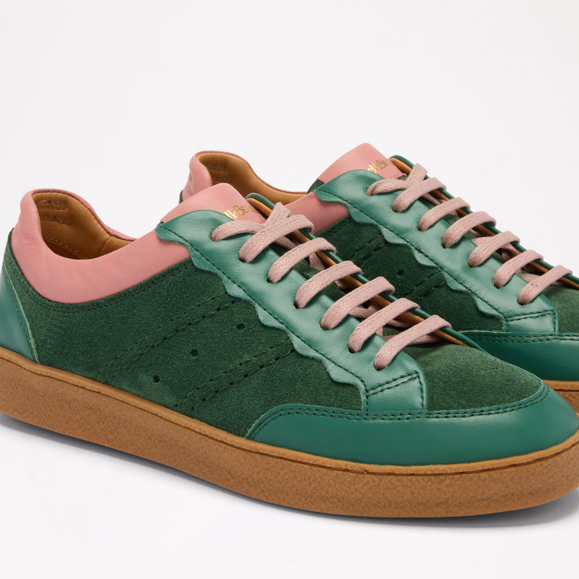 RollerScalloped Lace Up Trainer