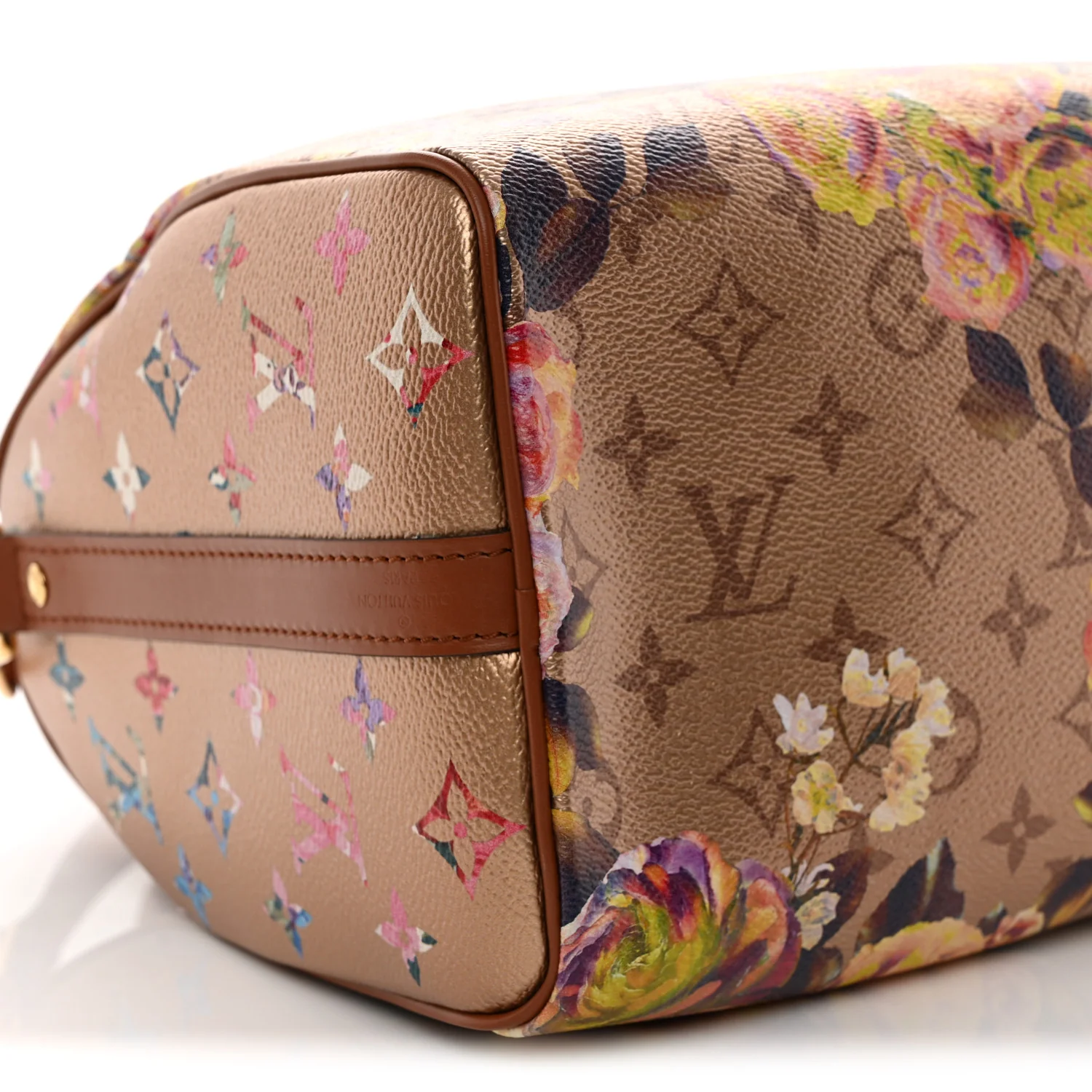 Metallic Monogram LV Garden Speedy Bandouliere 25 Gold - Top Club