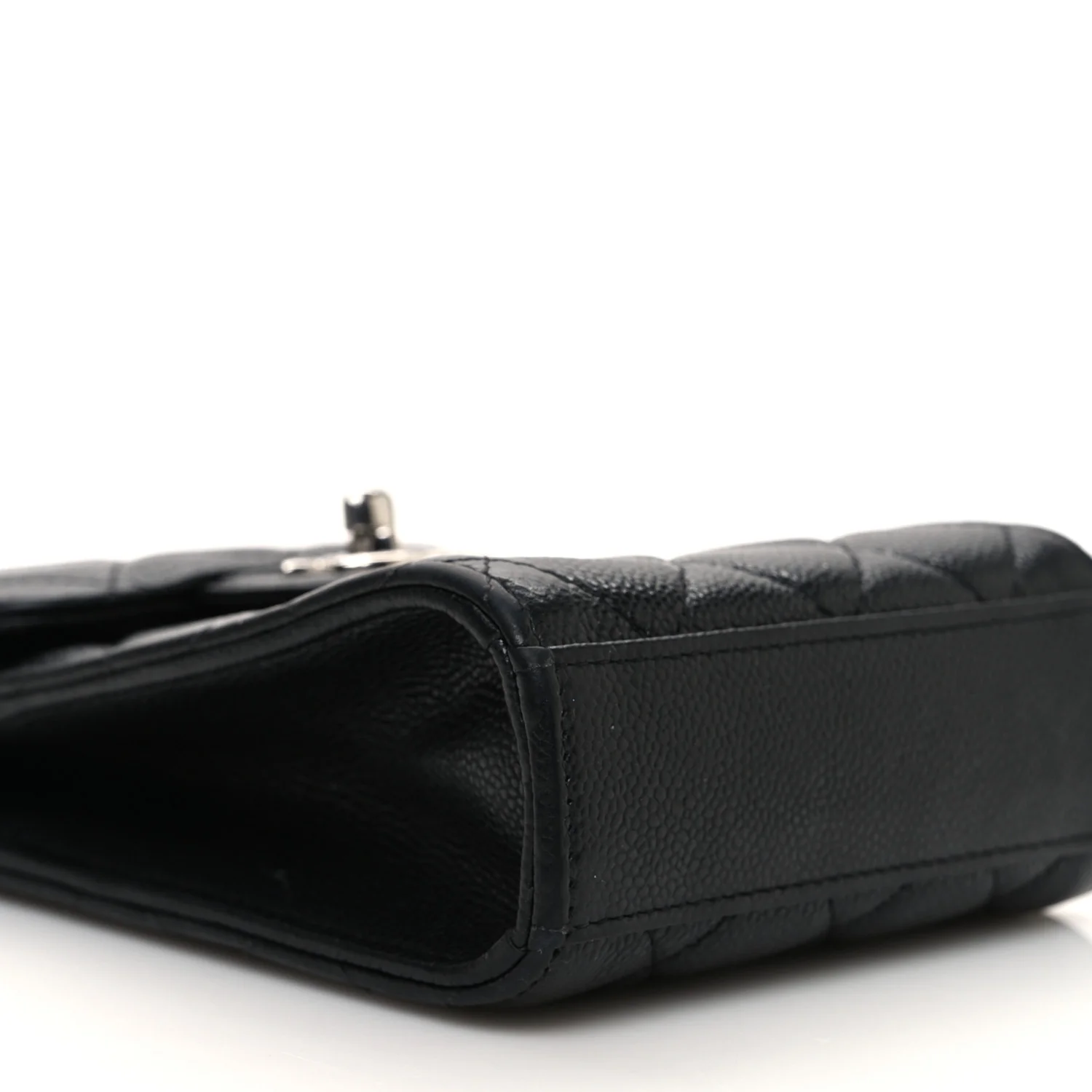 Caviar Quilted Classic Phone Holder Black - Top Club