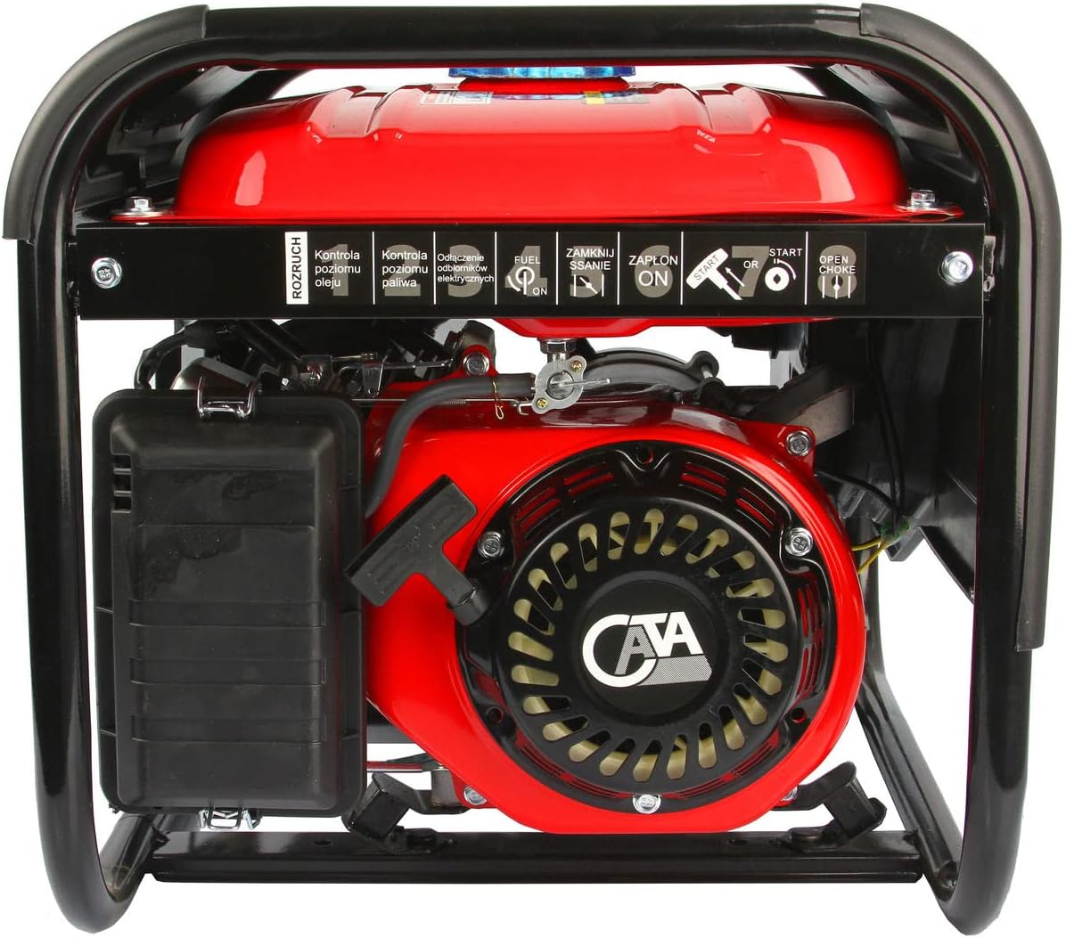 Generatore di Corrente Elettrica Elettricità Cata | a Benzina 15L | 3,2 kW | Portatile | 7CV 210cc | Funzionamento Continuo per 11h