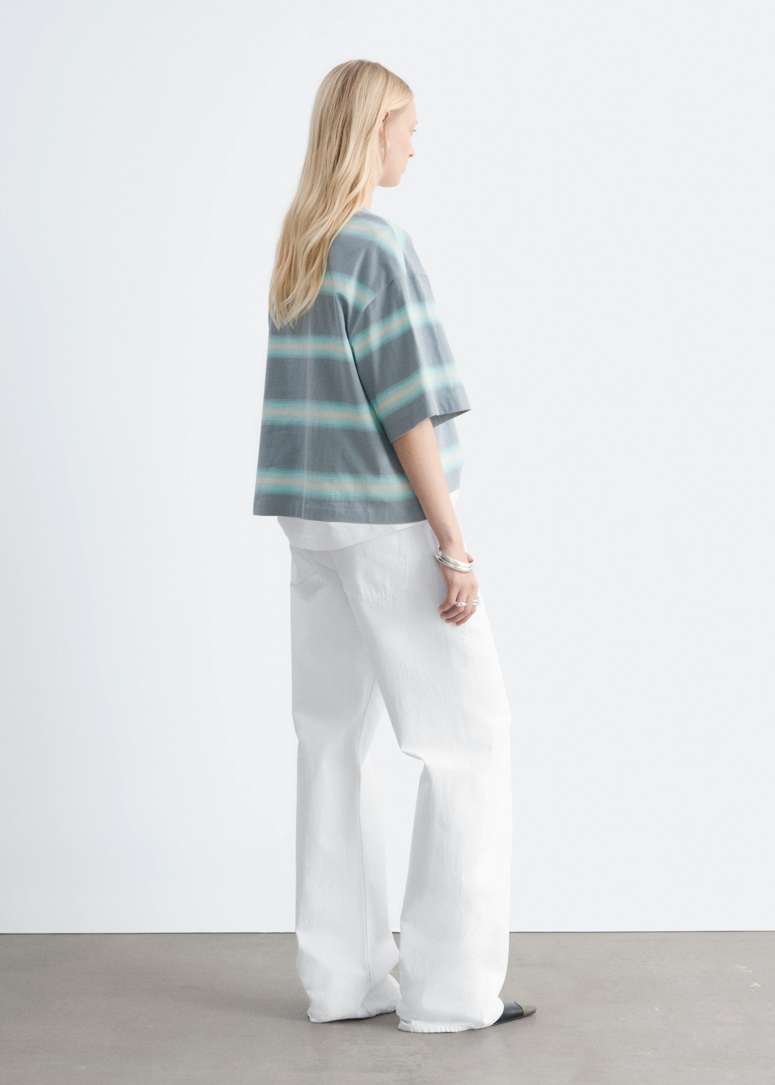 & Other Stories OVERSIZED STRIPED COTTON T-SHIRT