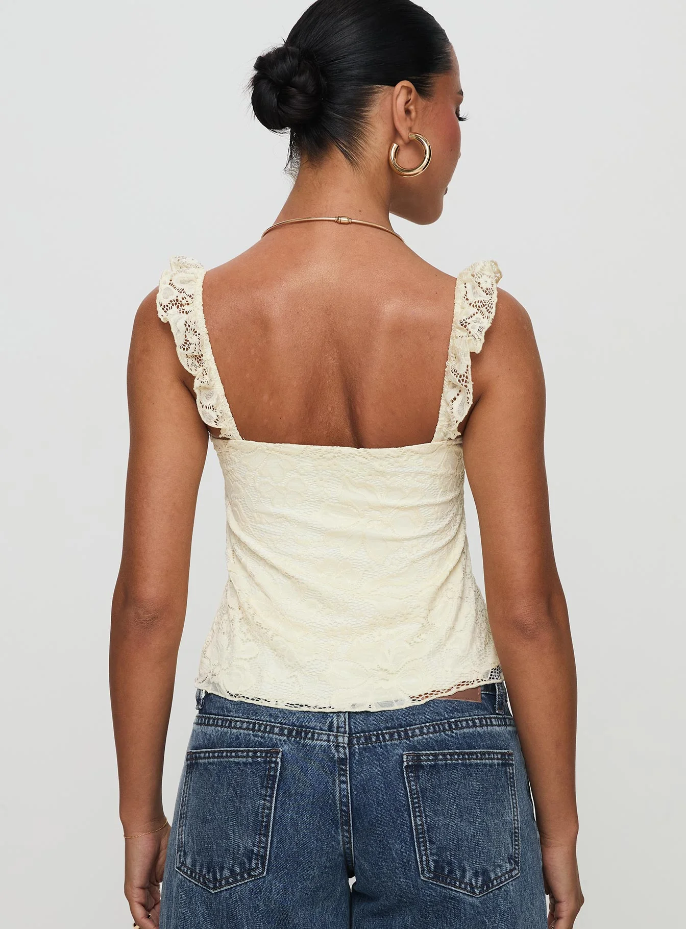 Madaleine Lace Top Cream