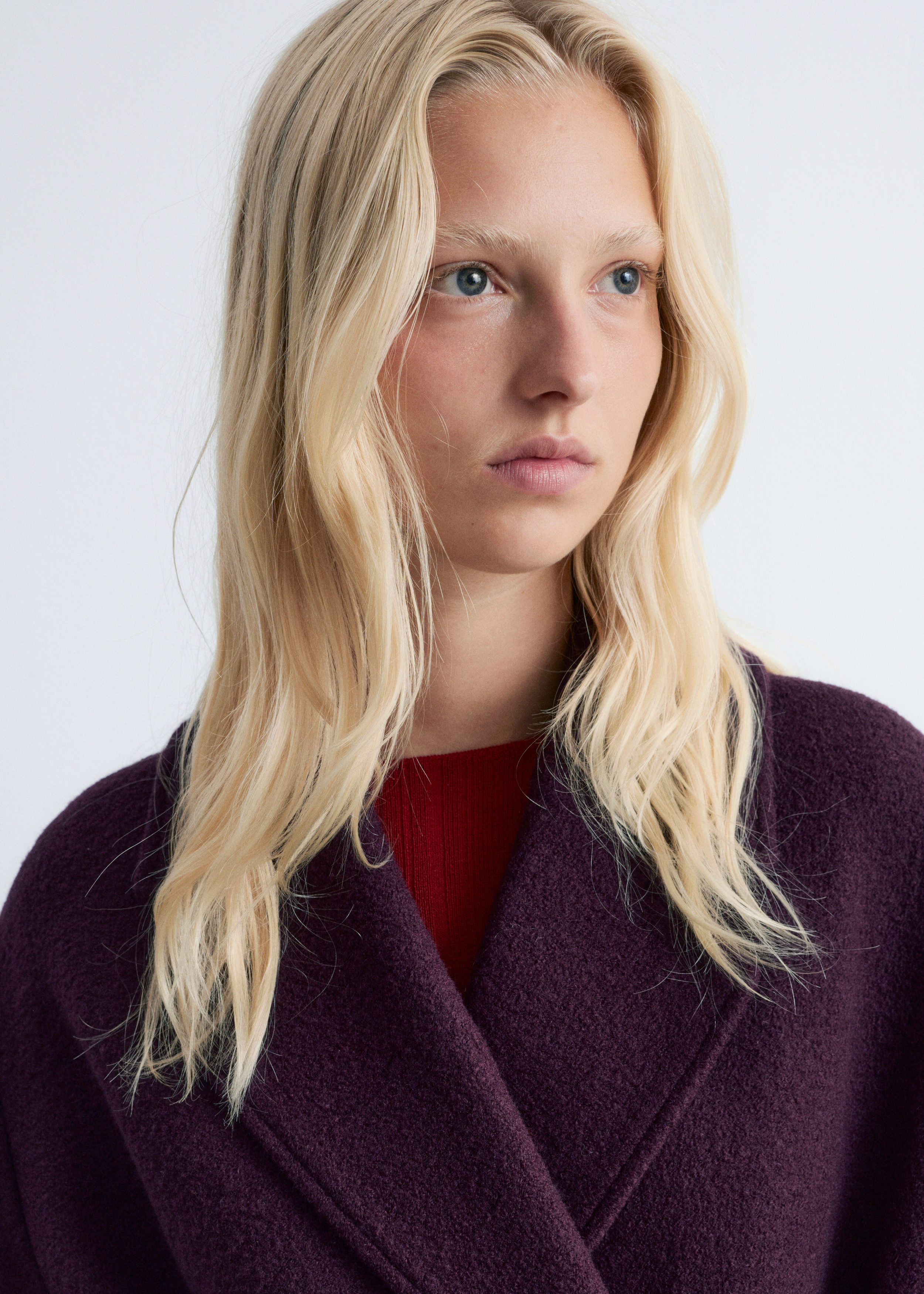 & Other Stories VOLUMINOUS BELTED WOOL COAT