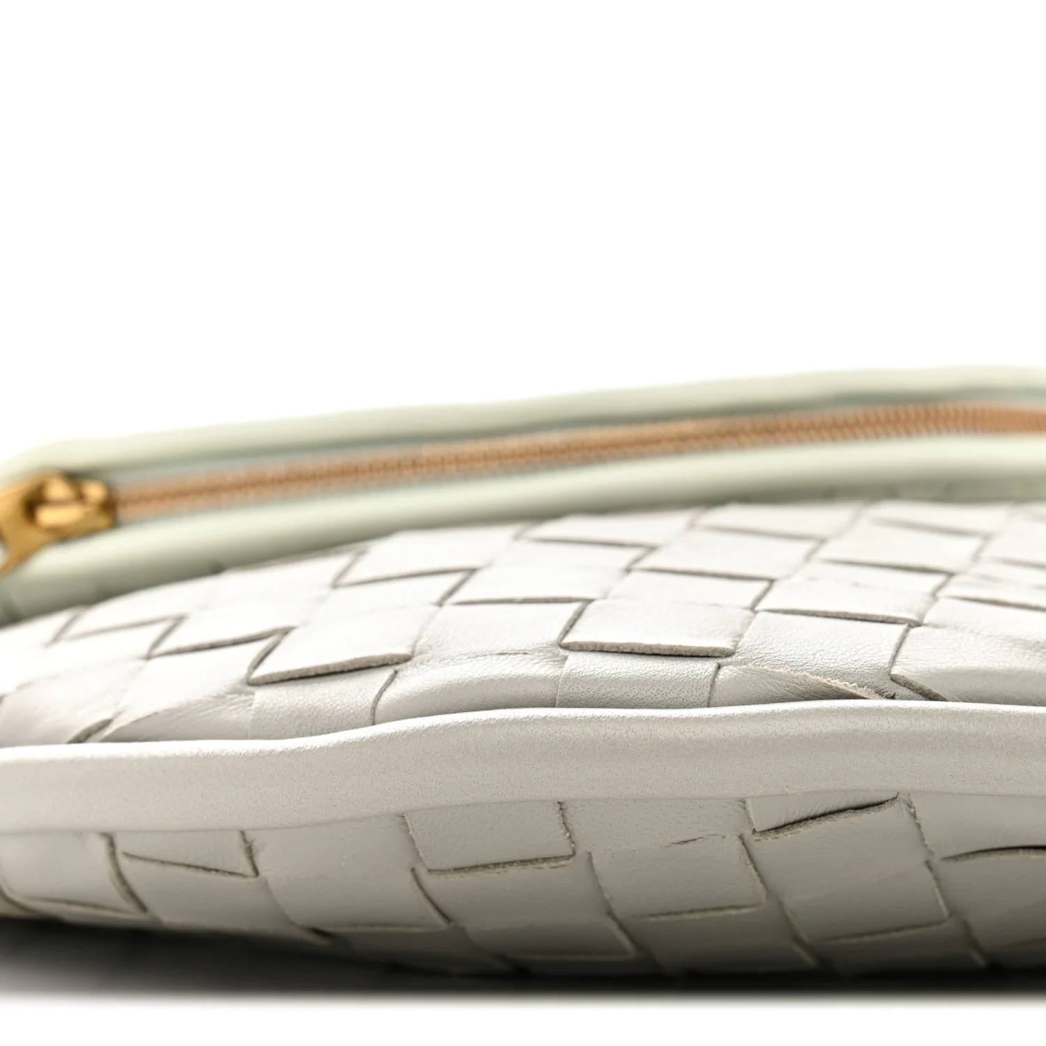Nappa Intrecciato Small Gemelli Agate Grey Glacier - Top Club