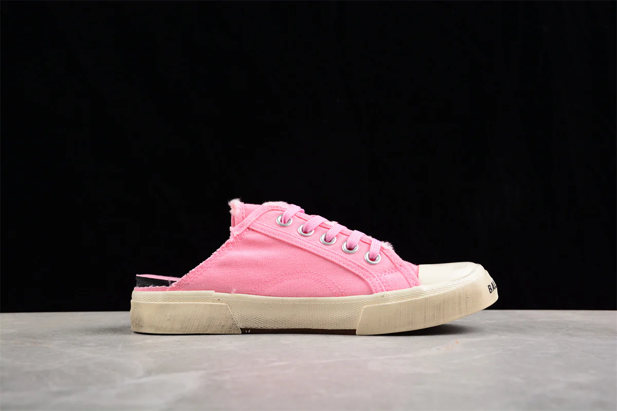 Balenciaga Paris Low VULC Distressed Flat Mule - Sneaker Replica Workshop