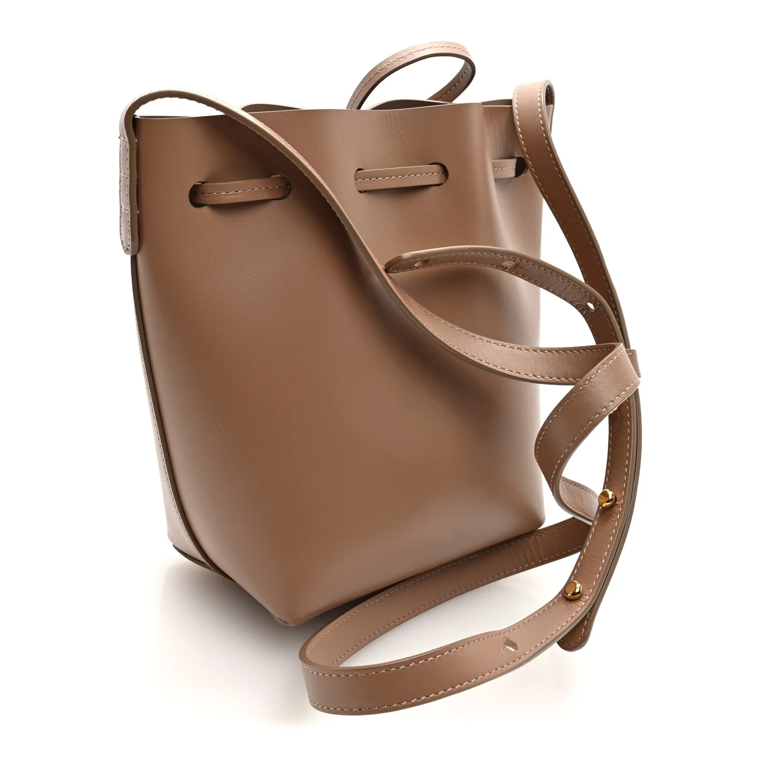 Calfskin Mini Mini Bucket Bag Biscotto - Top Club