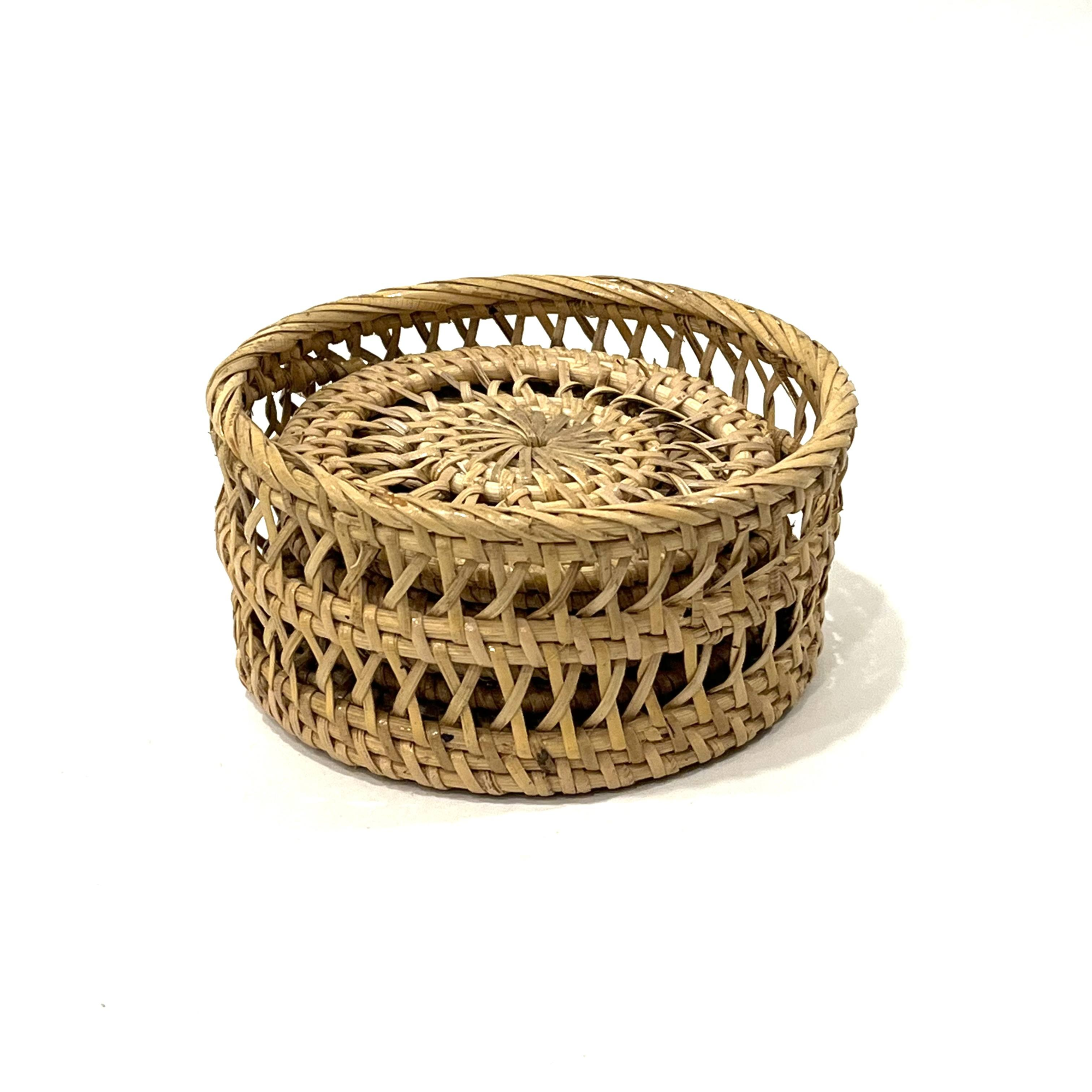 Coasters w.holder S/6 naturel (3867)