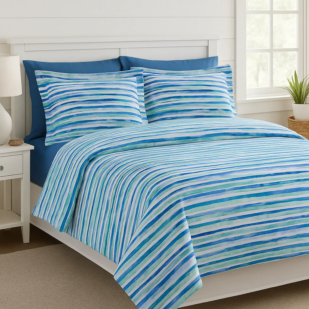 Completo Lenzuola In Percalle Lively Matrimoniale