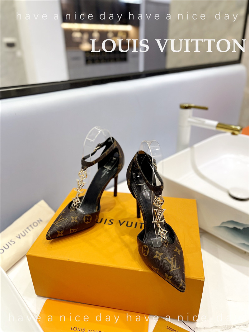 louis vuitton LV fashion bazaar metal chain high heels - Sneaker Replica Workshop
