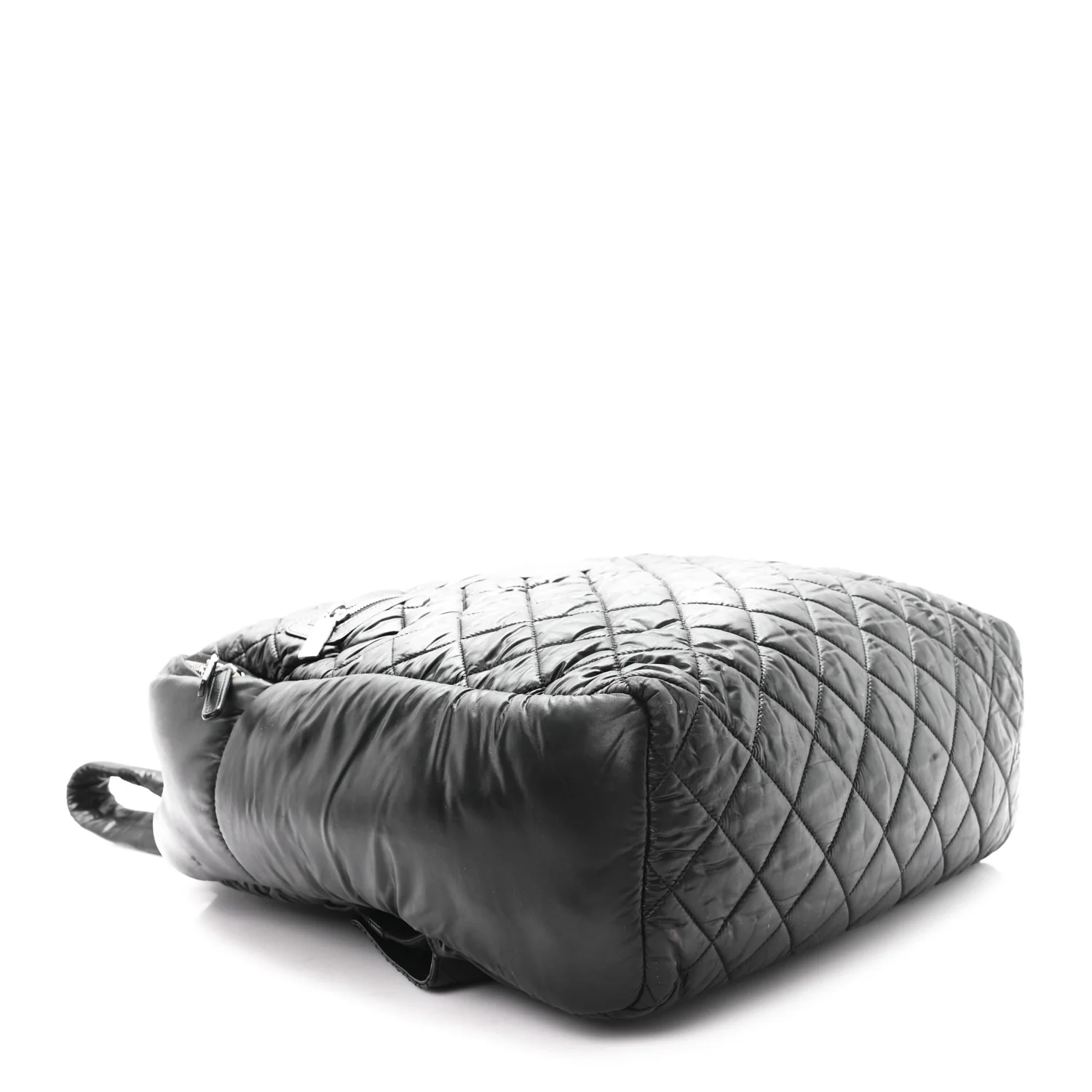 Nylon Quilted Coco Cocoon Backpack Black - Top Club