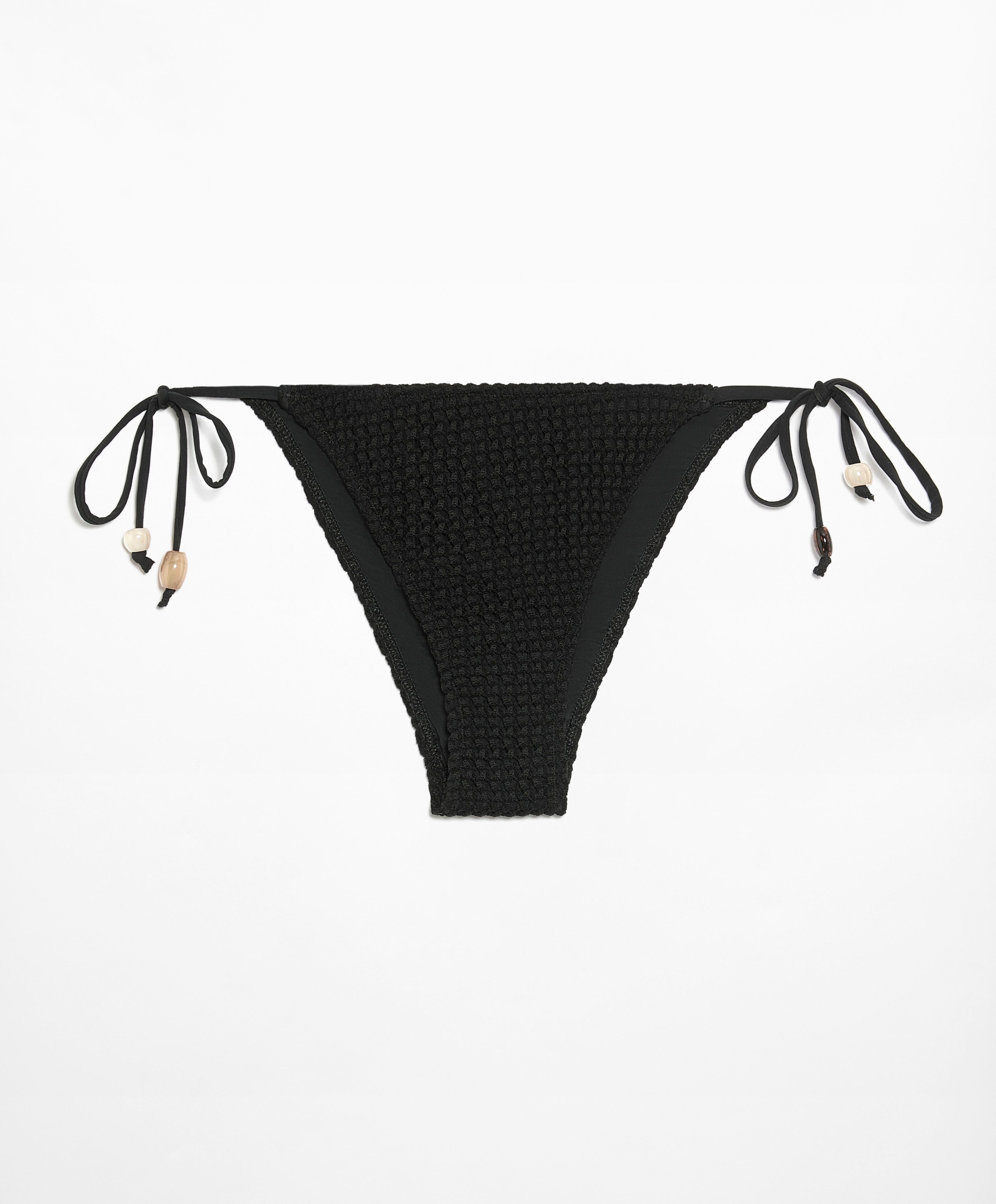 OYSHO Medium-coverage crochet bikini briefs with ties