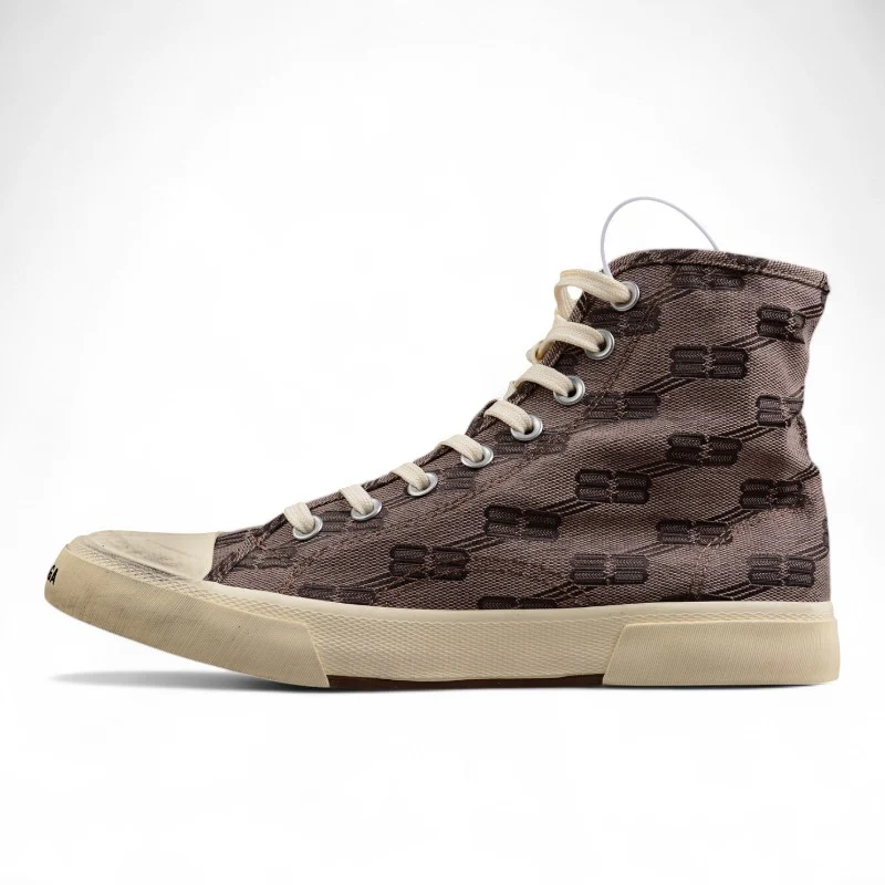 Balenciaga Paris High Sneakers – BB Monogram - Sneaker Replica Workshop