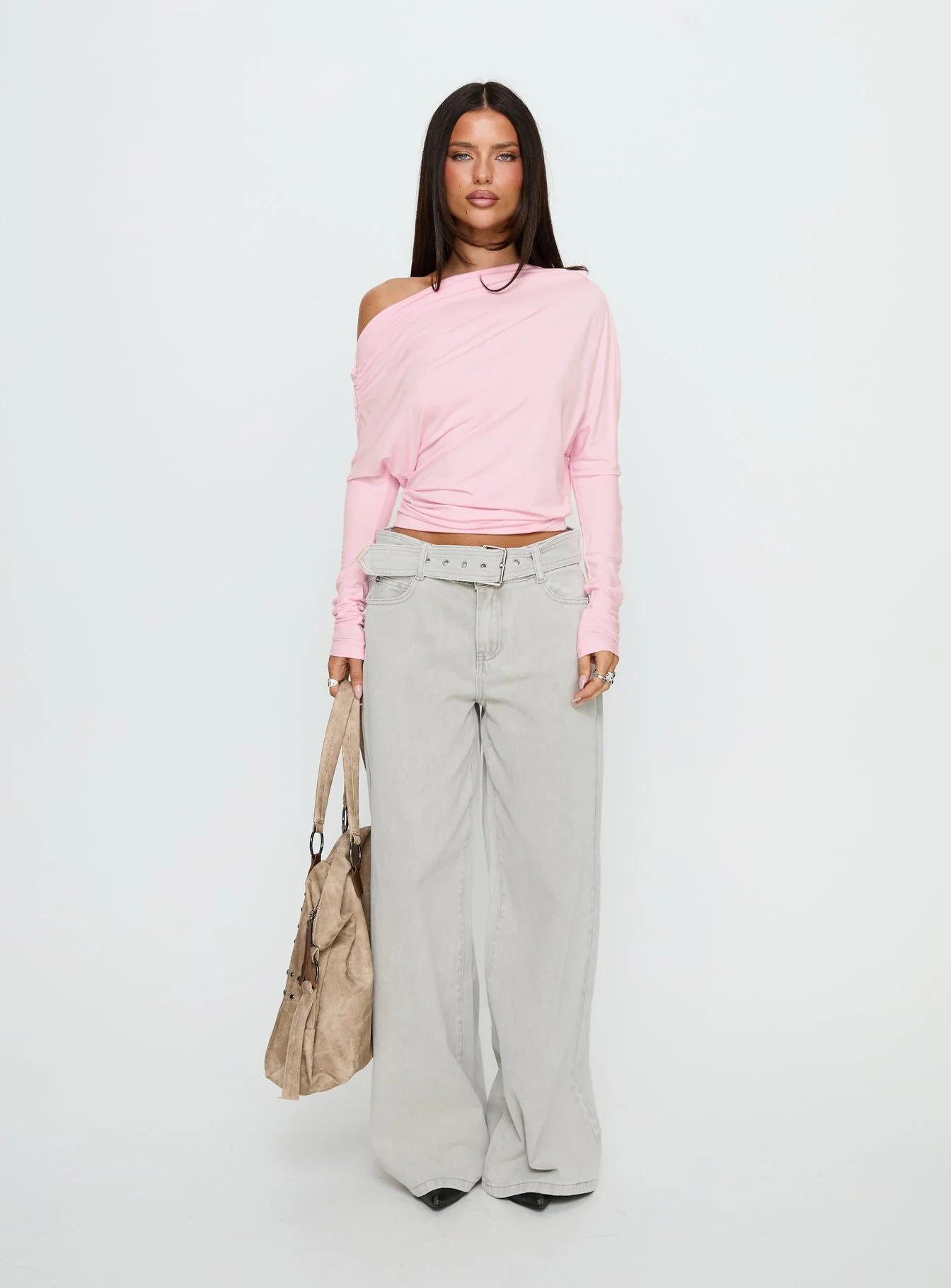 Party Hour Off Shoulder Top Pink