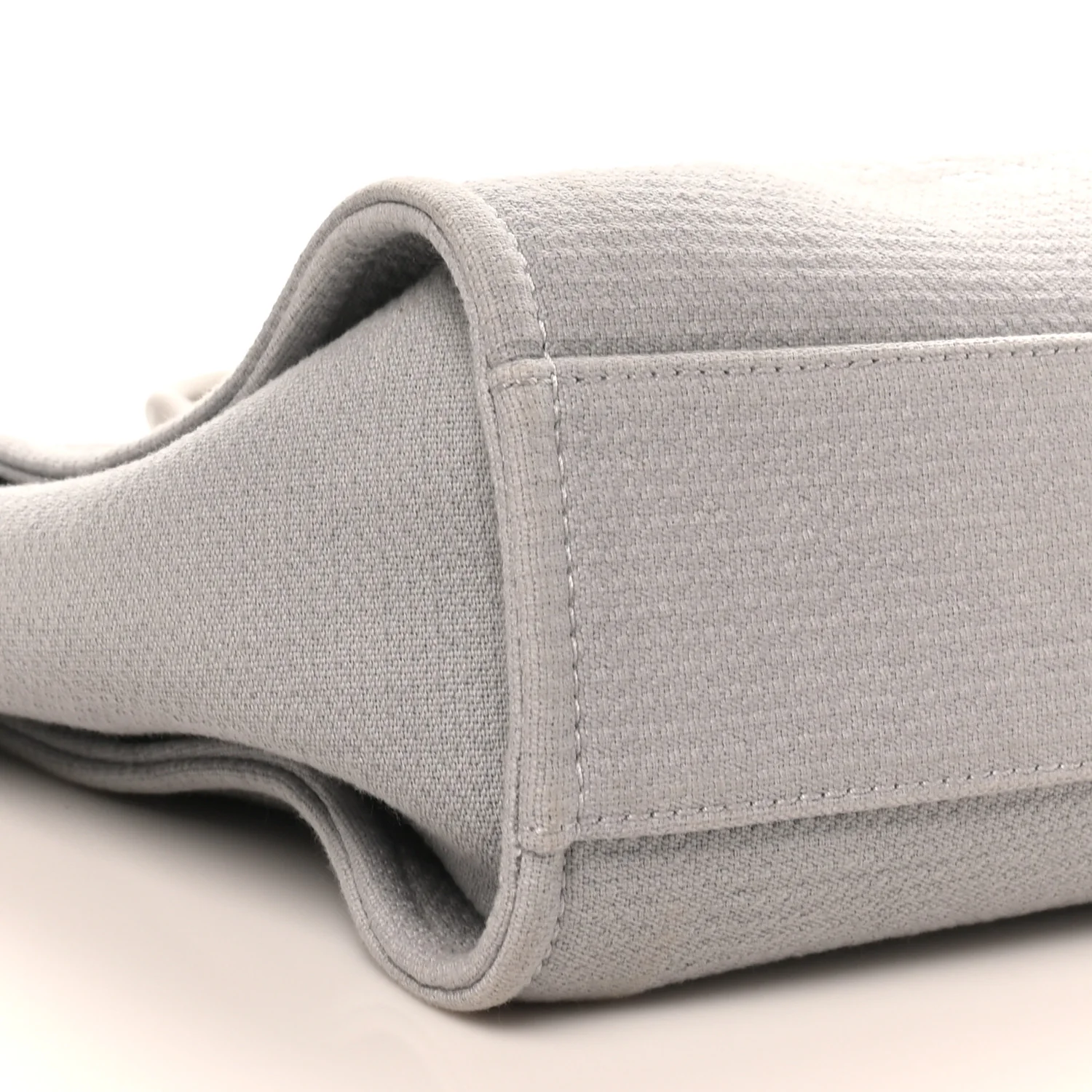 Mixed Fibers Small Deauville Tote Light Grey - Top Club