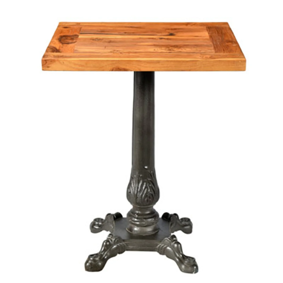 Art Nouveau luxury table / side table teak wood / iron 60 x 60 x H74 cm - Cafe Restaurant Furniture