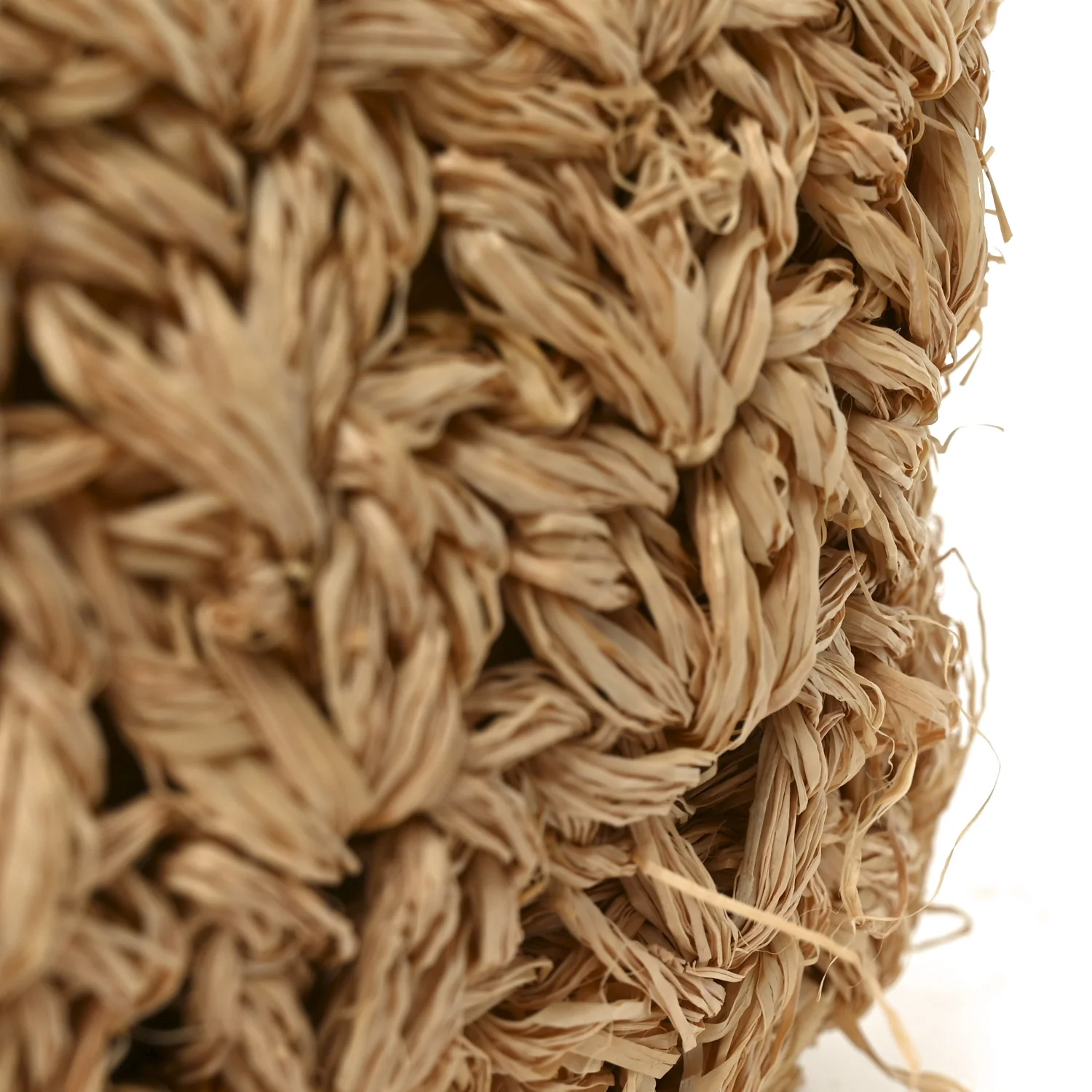 Straw Raffia Tote Natural Pink - Top Club
