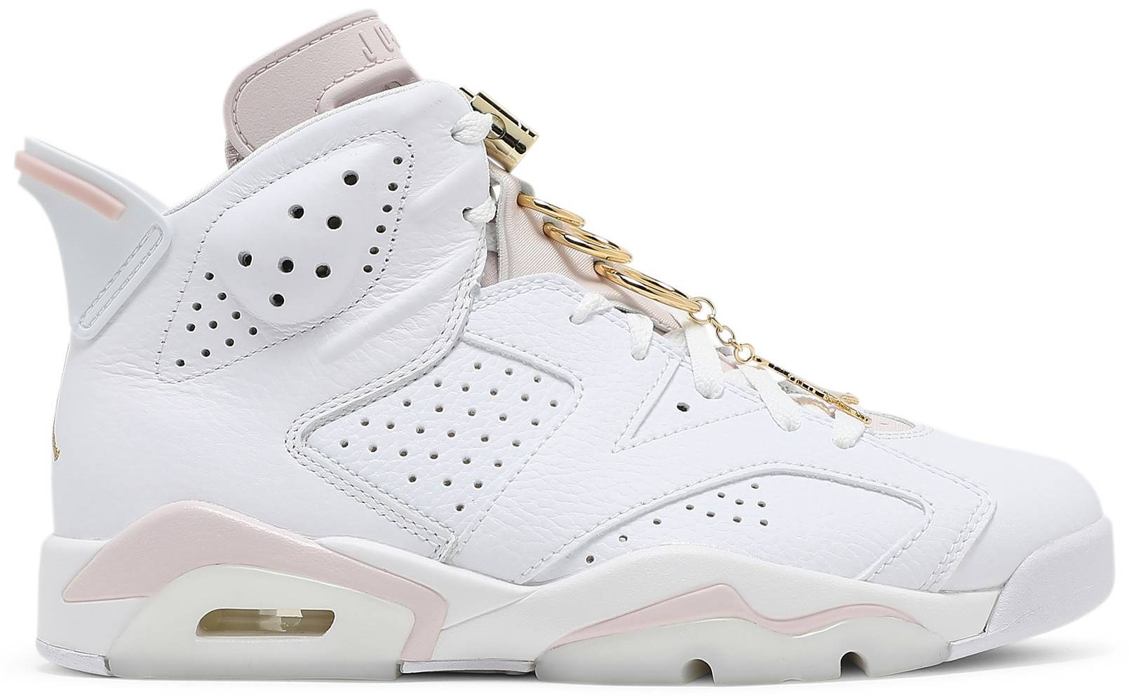 Wmns Air Jordan 6 Retro  Gold Hoops  DH9696-100 - Sneaker Replica Workshop