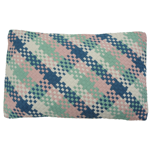 Multi weave pastel wolvilt kus