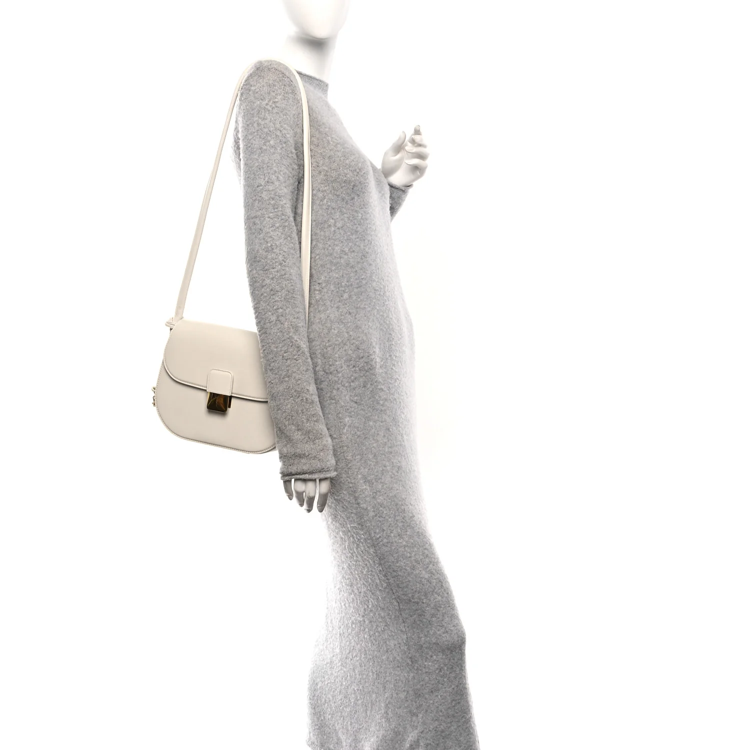 Calfskin Small Desiree Crossbody Bag Chalk