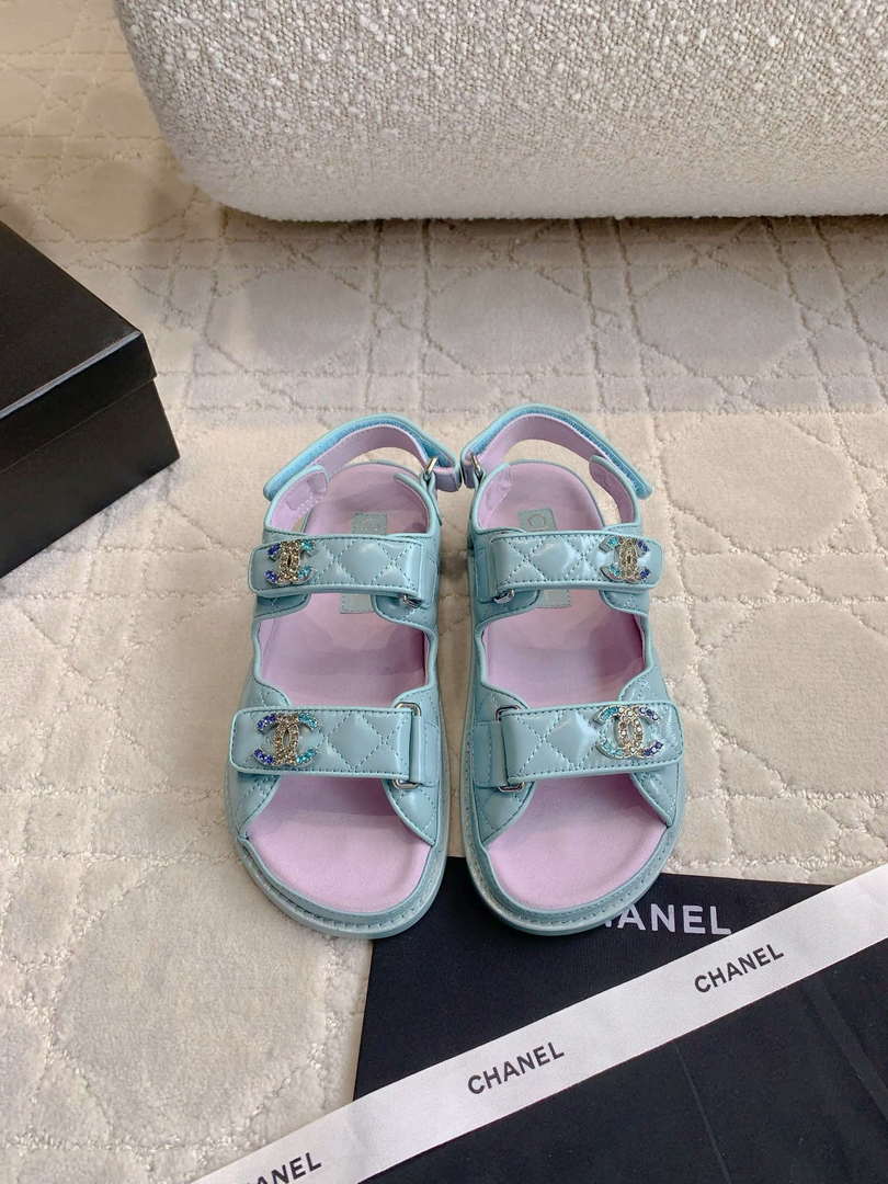Chanel Women's Velcro Sandals Fashion Shoes C93427 - Sneaker Replica Workshop