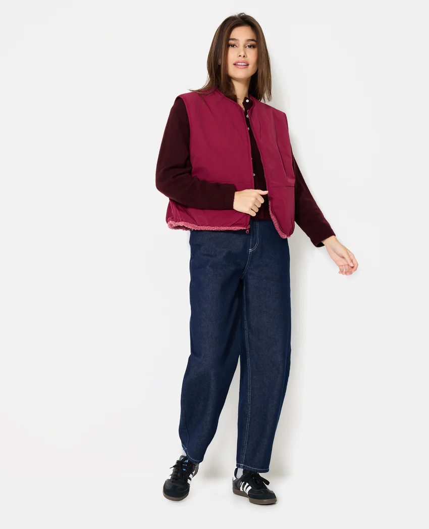 Pimkie Veste sans manches réversible avec sherpa