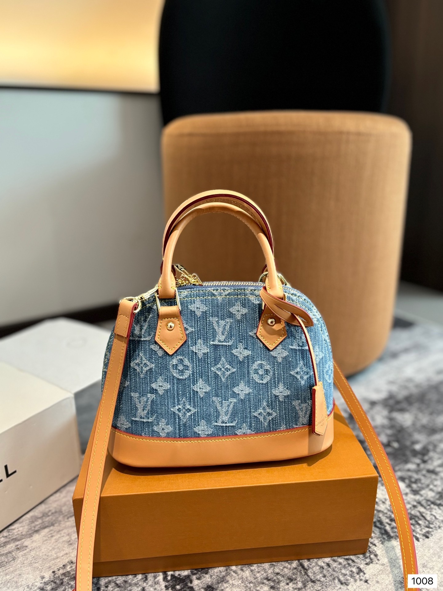 Louis alma bb Retiro denim bag size: 24??18cm - Top Club