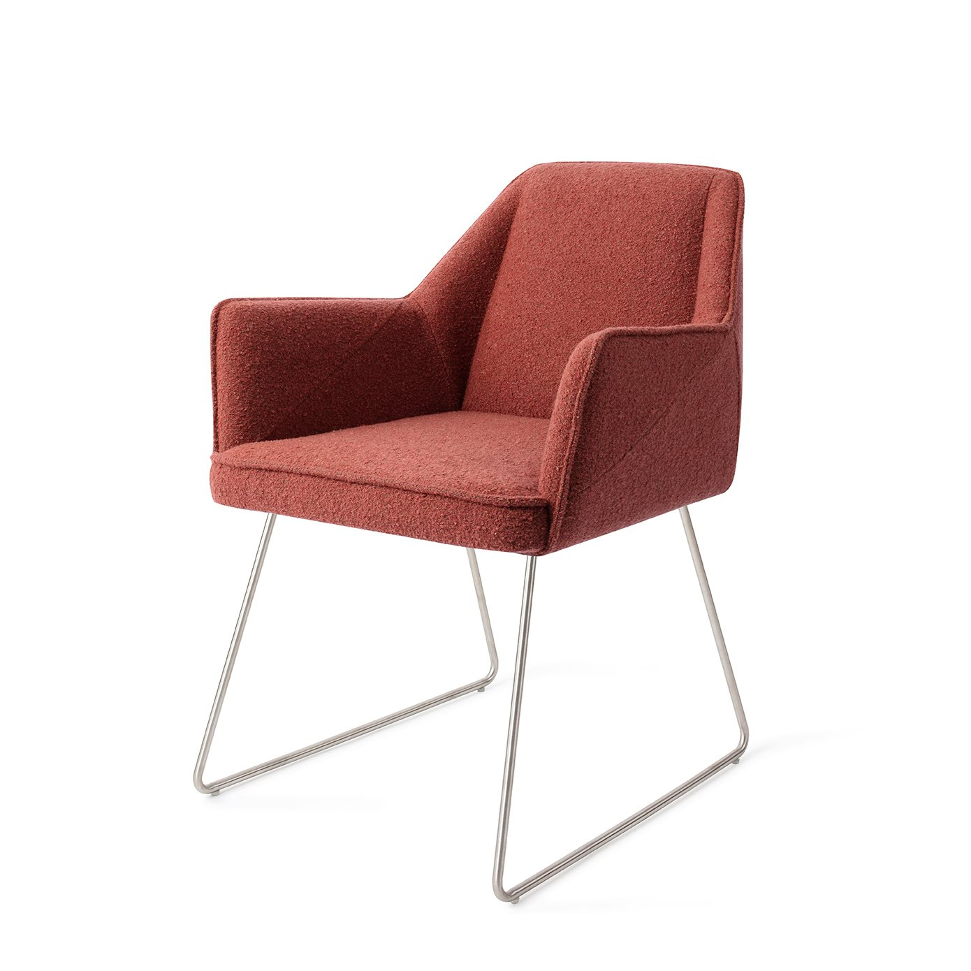 Tome Shabby Saffron Eetkamerstoel - Slide Steel