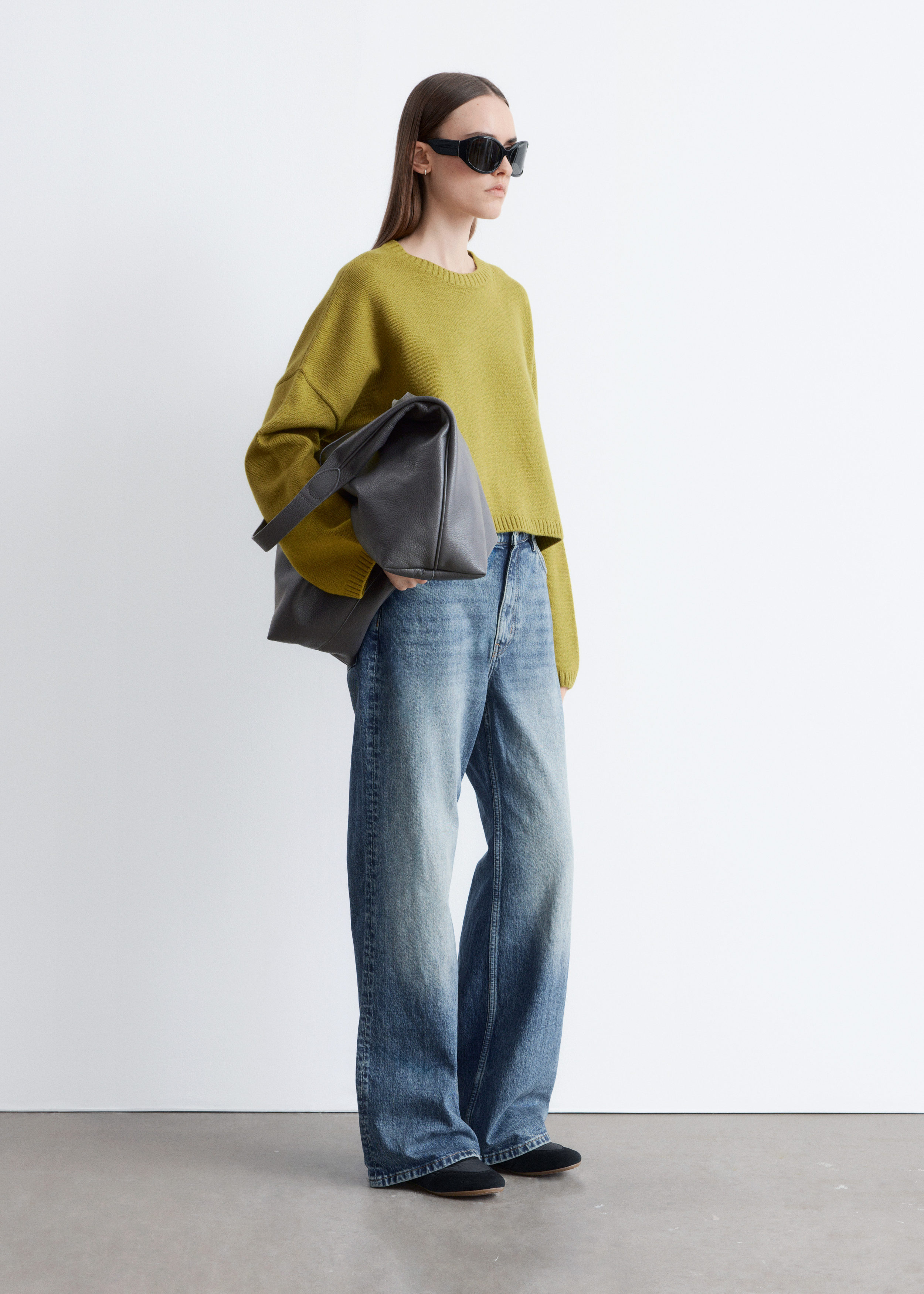 & Other Stories CASHMERE AND COTTON JUMPER