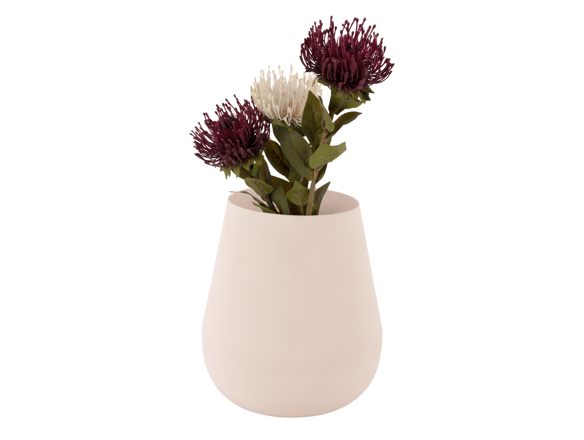 Vase Boaz iron textured warm grey