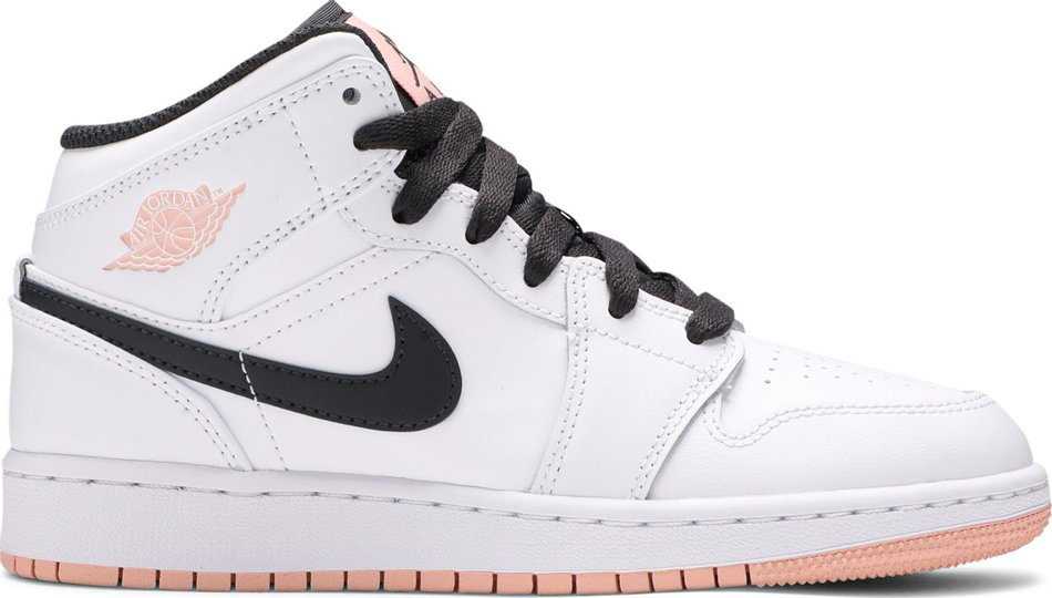 Air Jordan 1 Mid GS  White Arctic Orange  554725-180 - Sneaker Replica Workshop