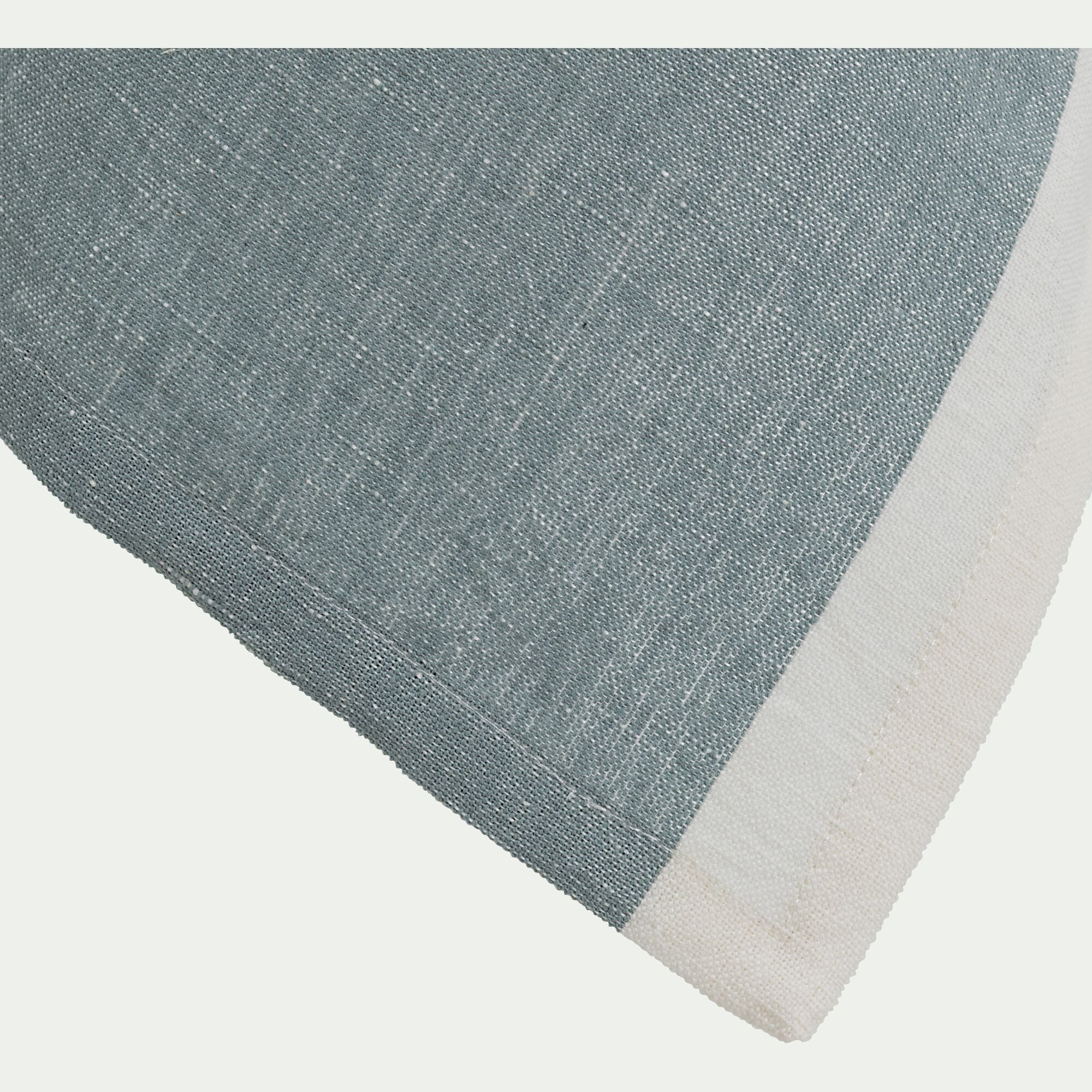 SIL - Torchon de cuisine en lin et coton - bleu calaluna 50x70cm