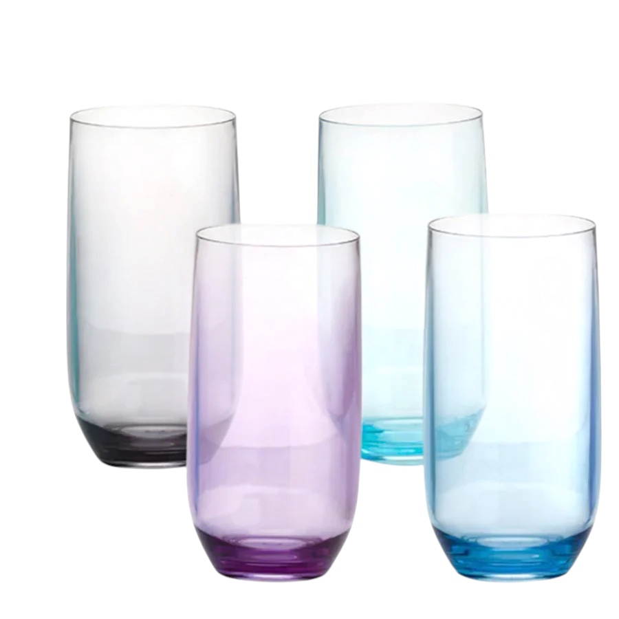 Acryl Glas Moonstone tall - set van 4