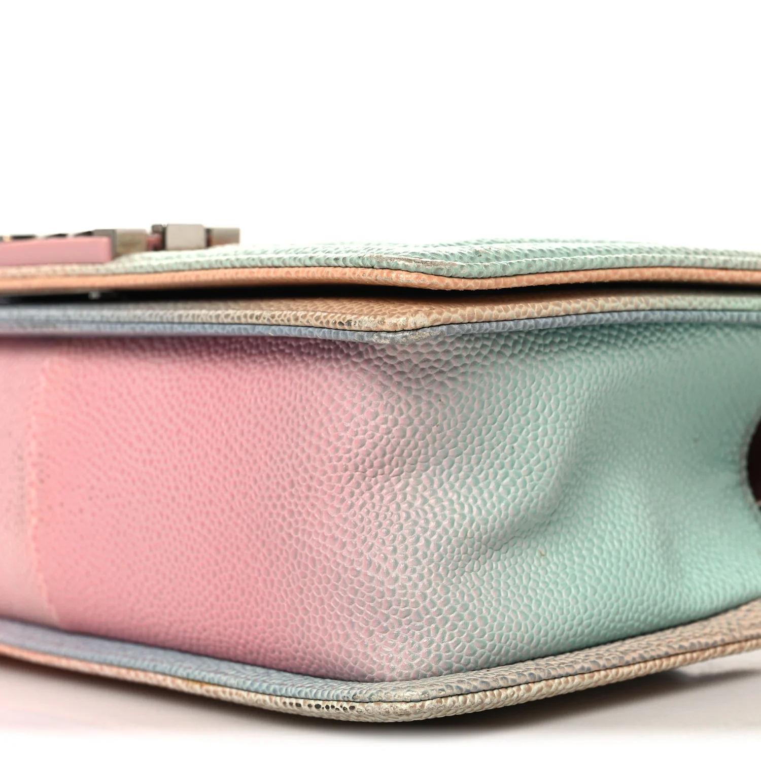 Caviar Quilted Medium Cuba Rainbow Boy Flap Pink Multicolor - Top Club