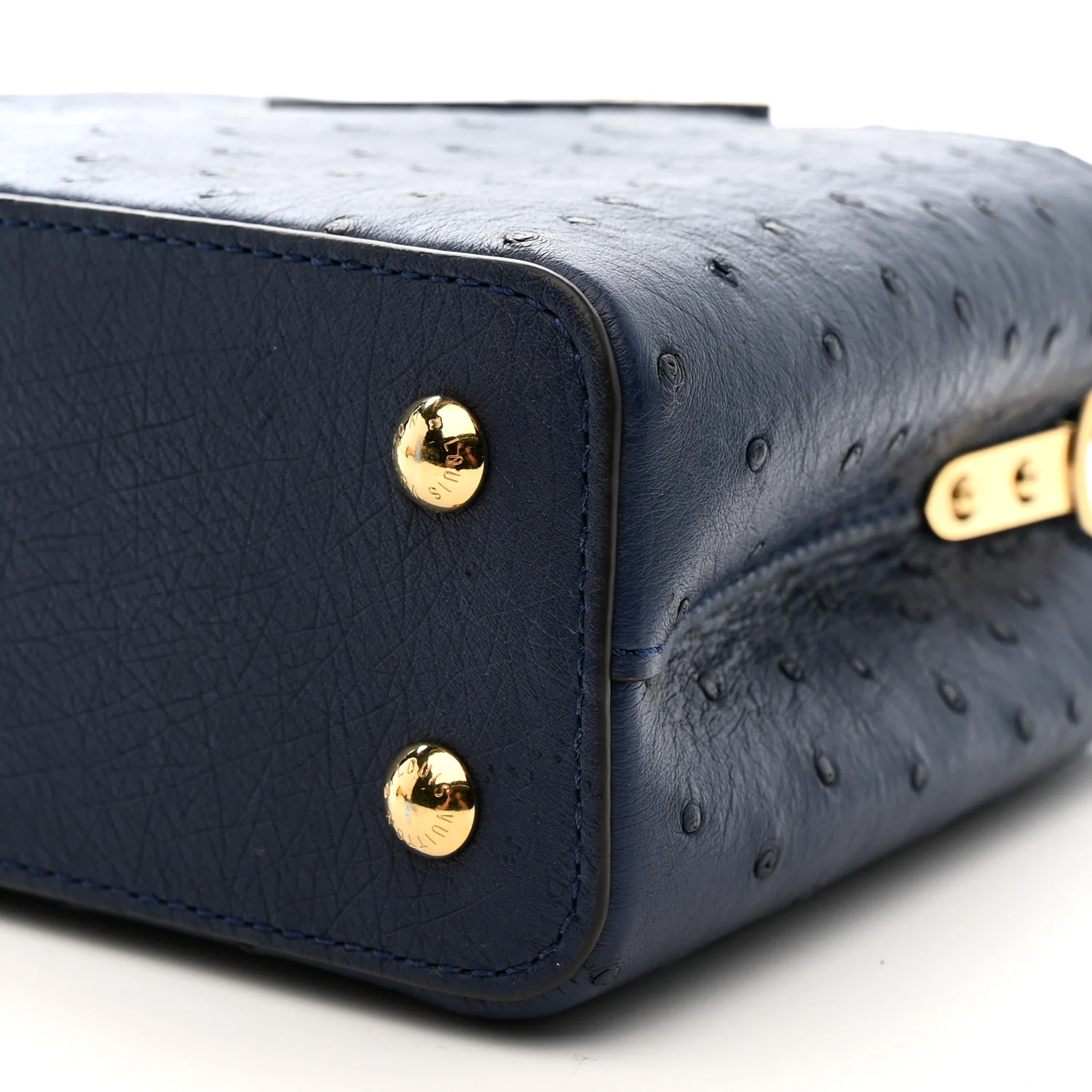 Ostrich Capucines Mini Indigo - Top Club