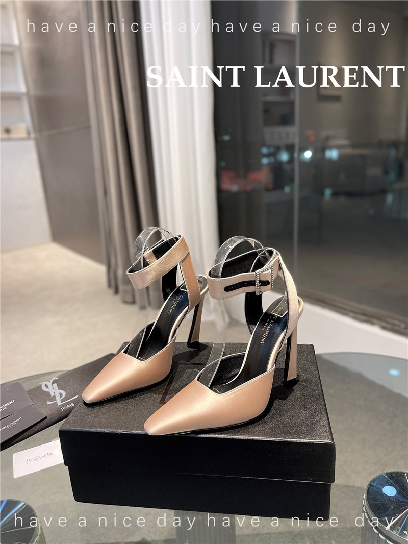YSL FANNY crepe satin slingback pumps - Sneaker Replica Workshop