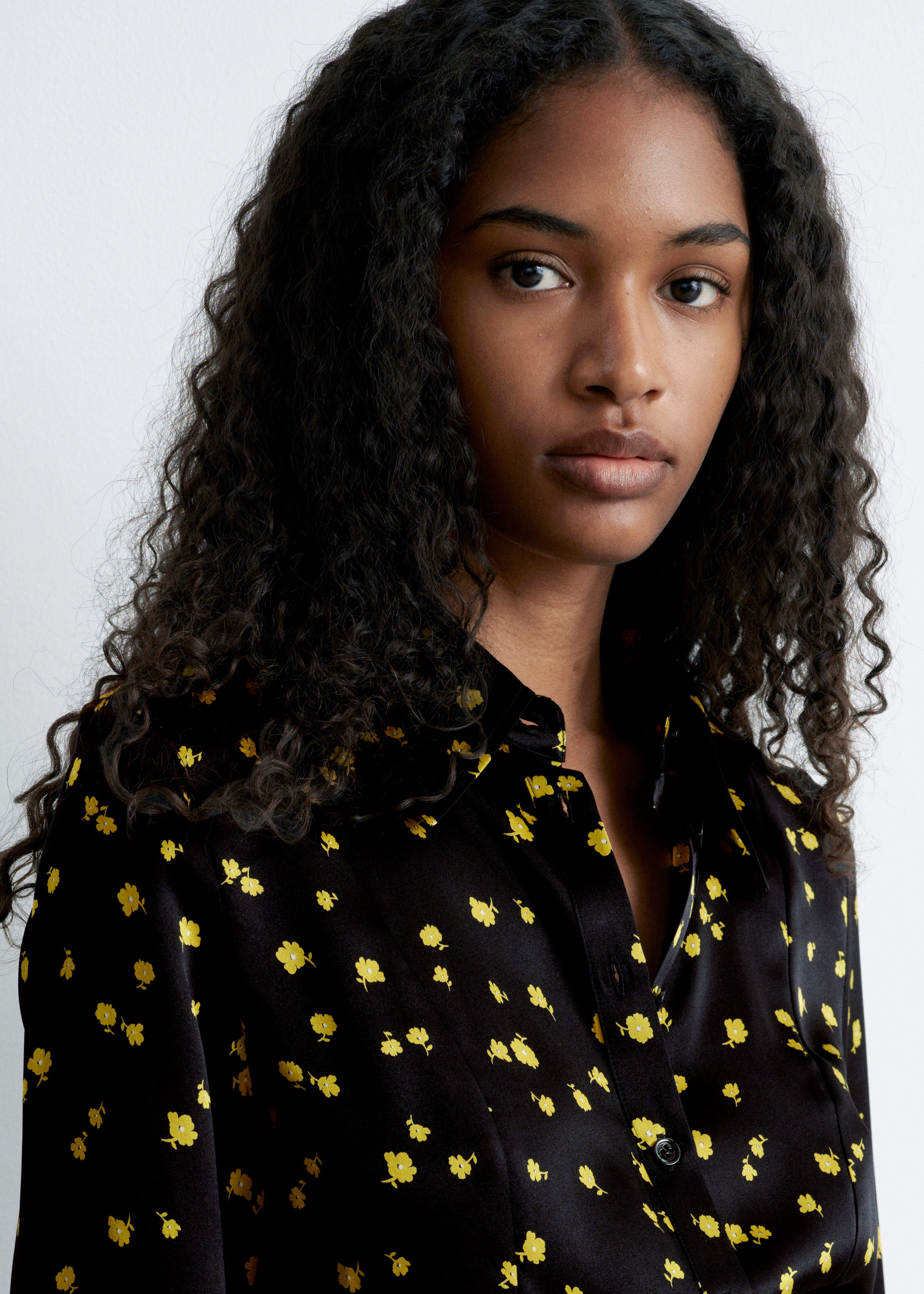 & Other Stories TAPERED SILK SHIRT
