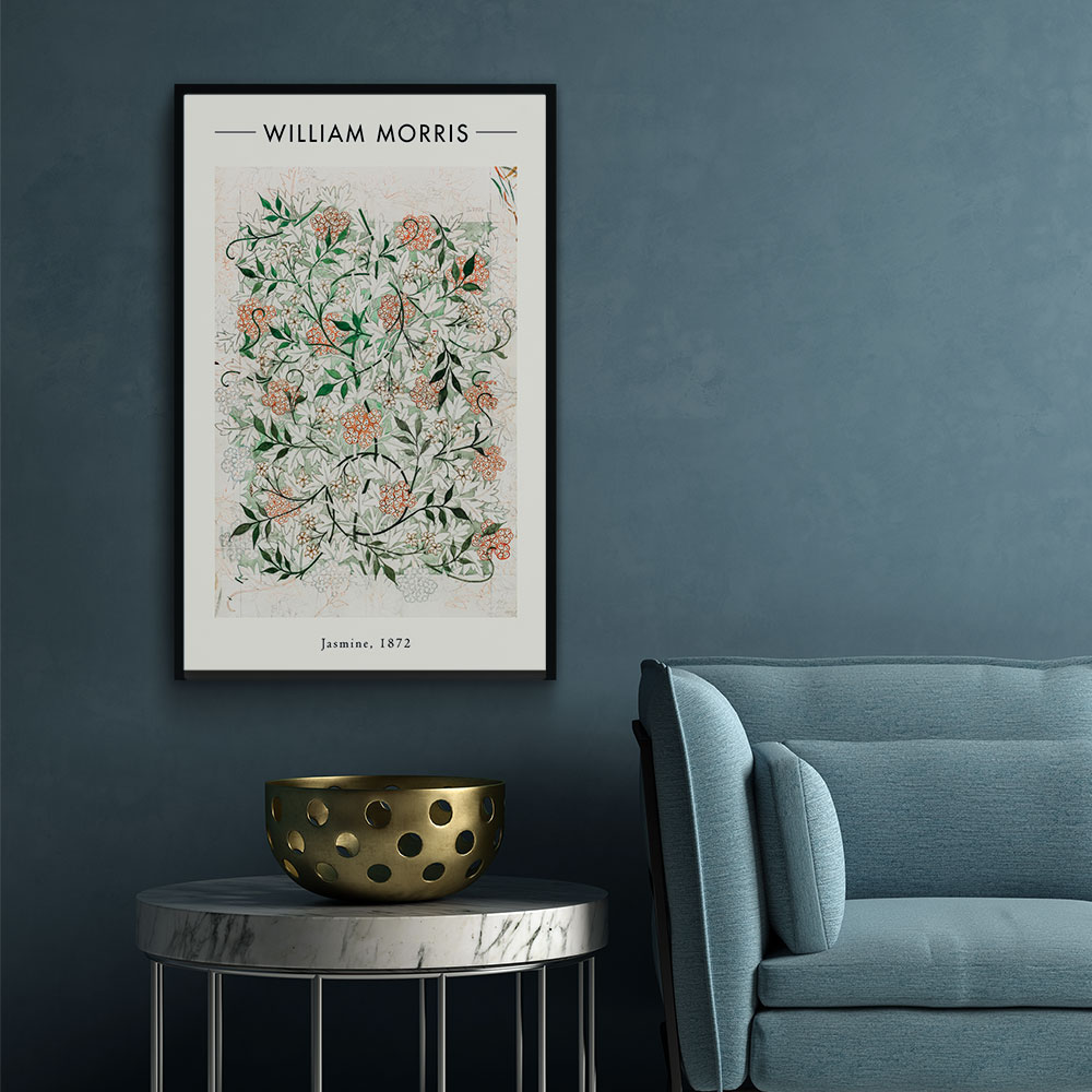 Walljar plexiglas schilderij - William Morris - Jasmine Plexiglas schilderij - 150 x 225 cm