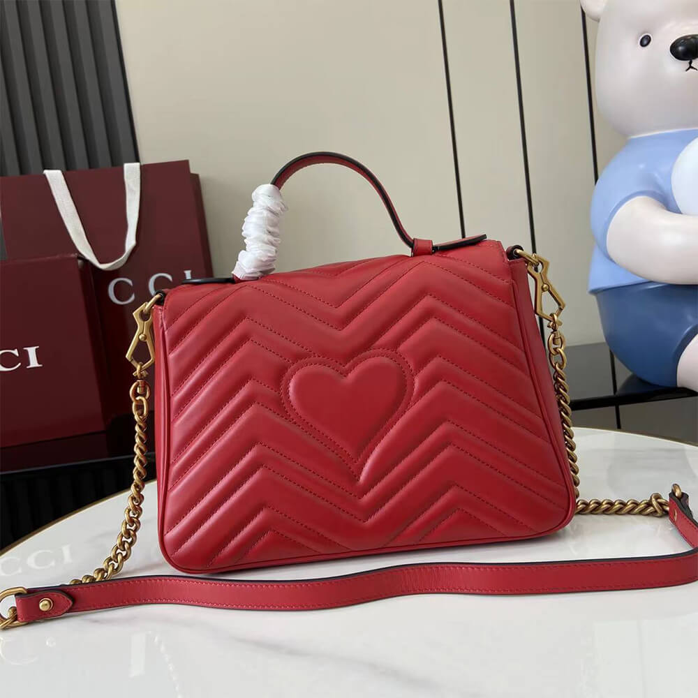 Gucci GG Marmont Small Top Handle Bag - Top Club