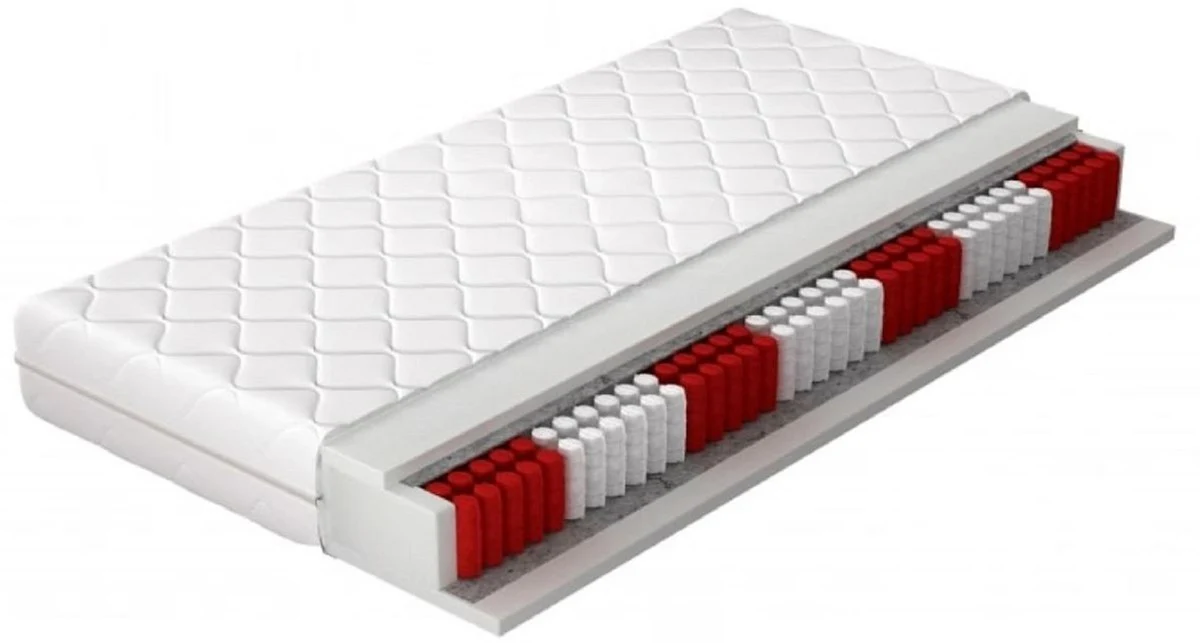 Luxury double bed with burgundy red mattress - various sizes