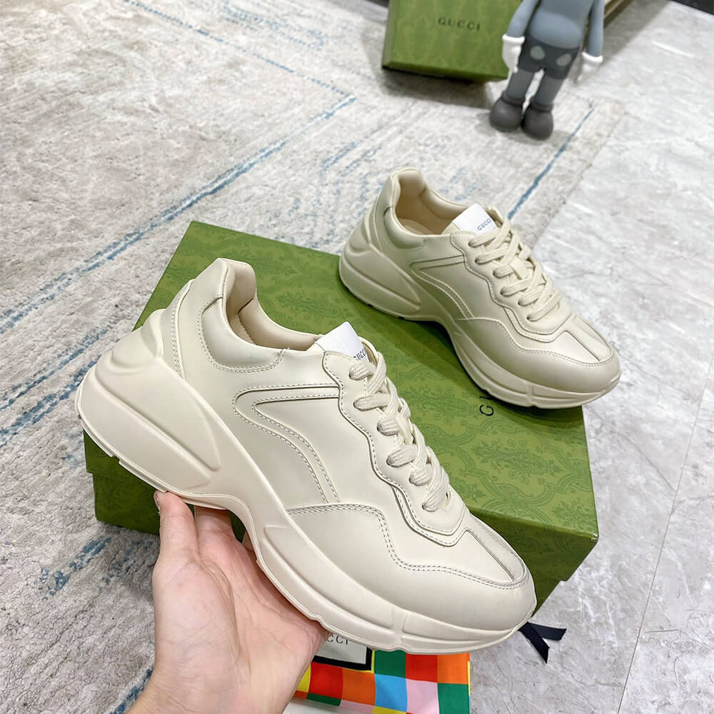 Gucci Rhyton Leather Sneakers - Top Club