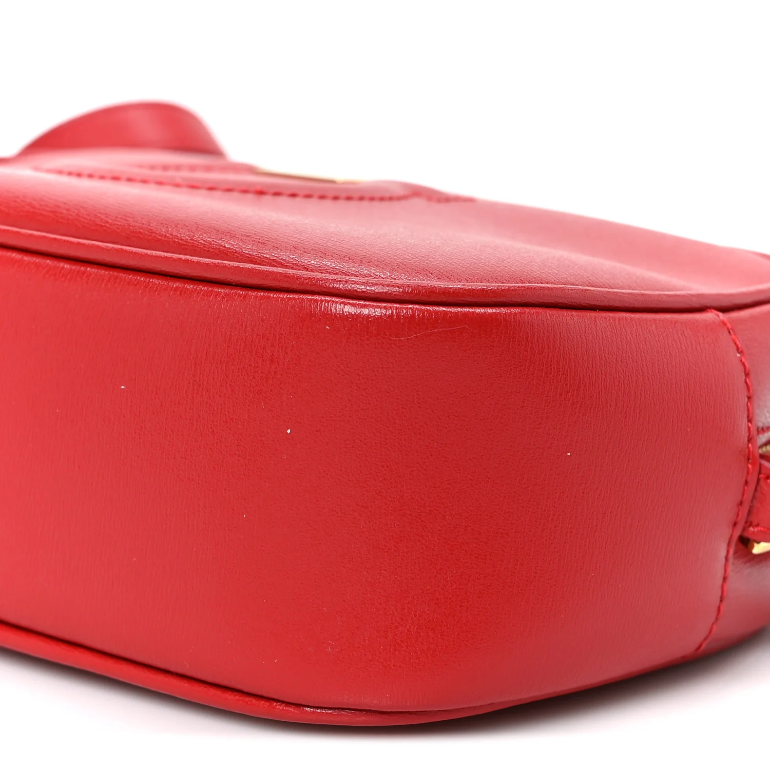 Calfskin Gancini Camera Crossbody Bag Red - Top Club