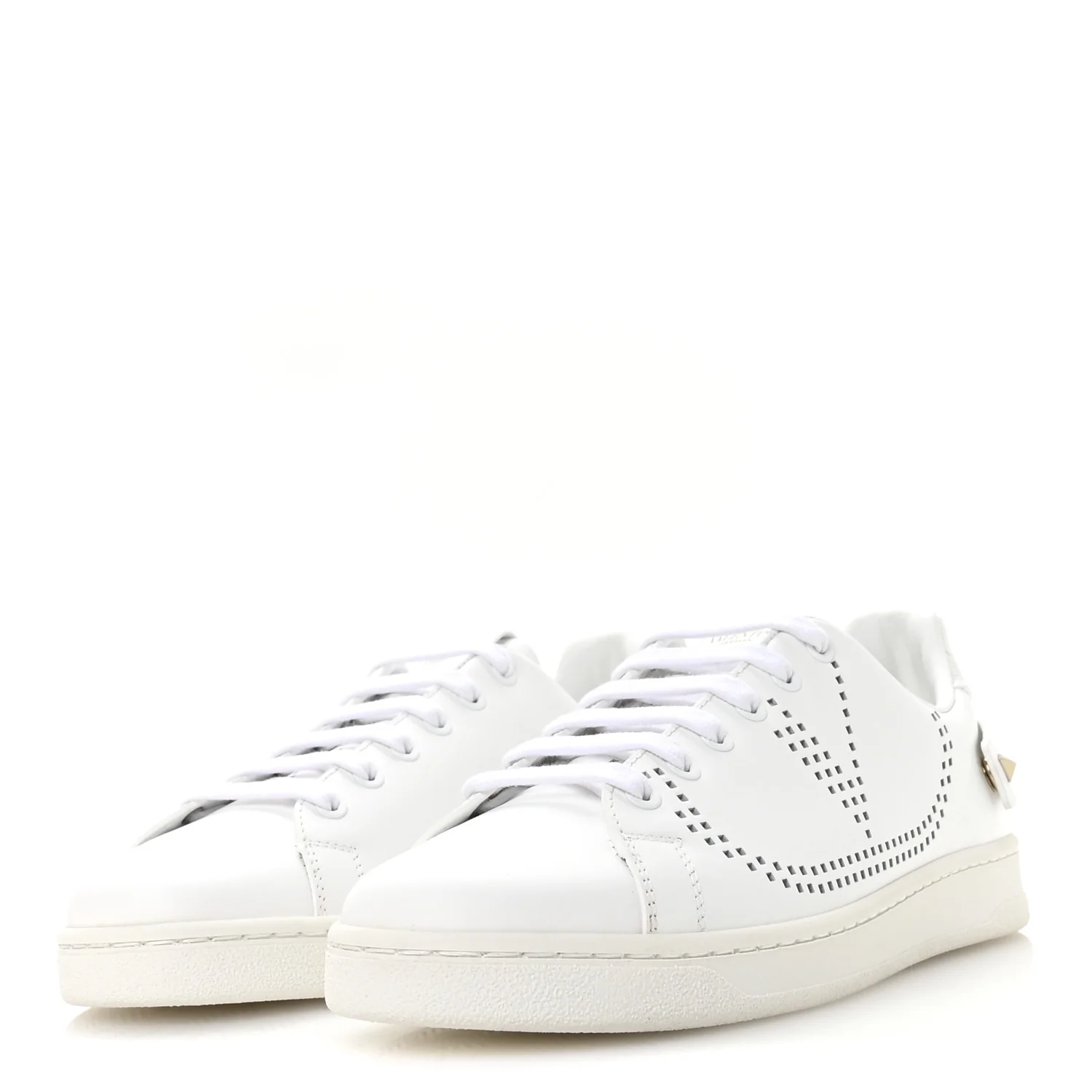 Calfskin Womens Backnet Sneakers 39.5 White - Top Club