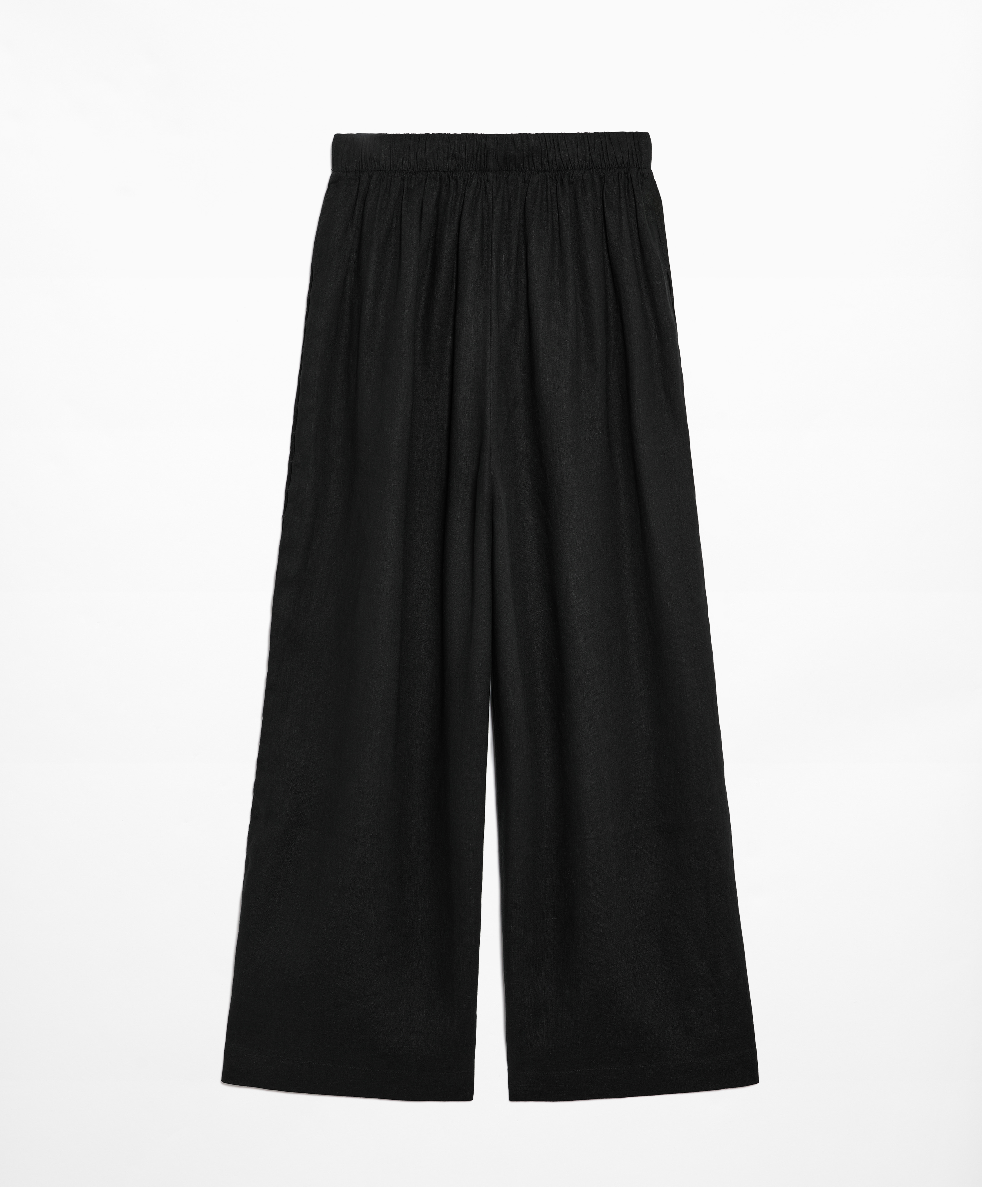 OYSHO Straight cut 100% linen trousers