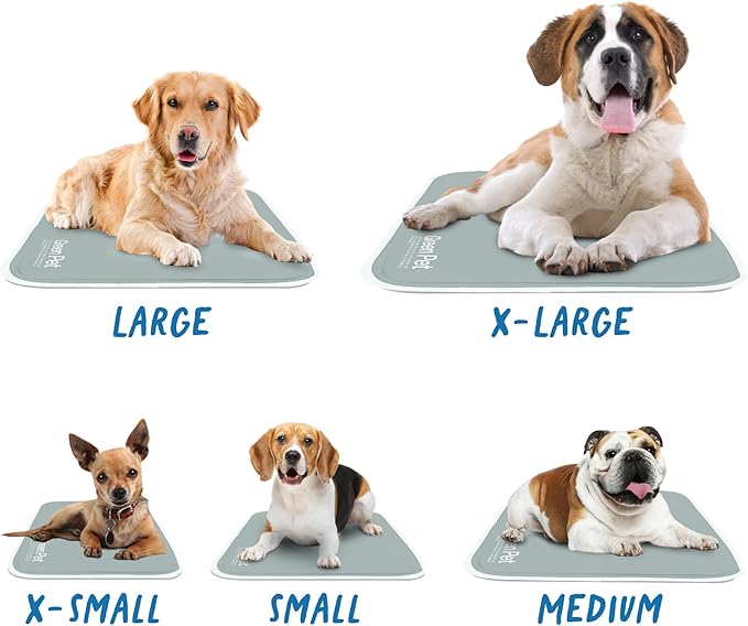 The Green Pet Shop Cool Pet Pad - Sage Grey