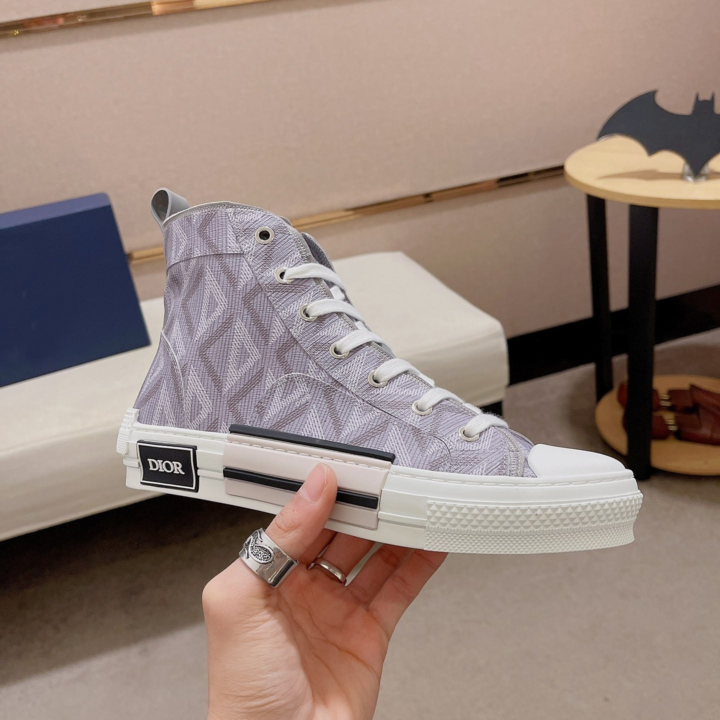Dior B23 New Graphics Canvas Shoes 01 - Sneaker Replica Workshop