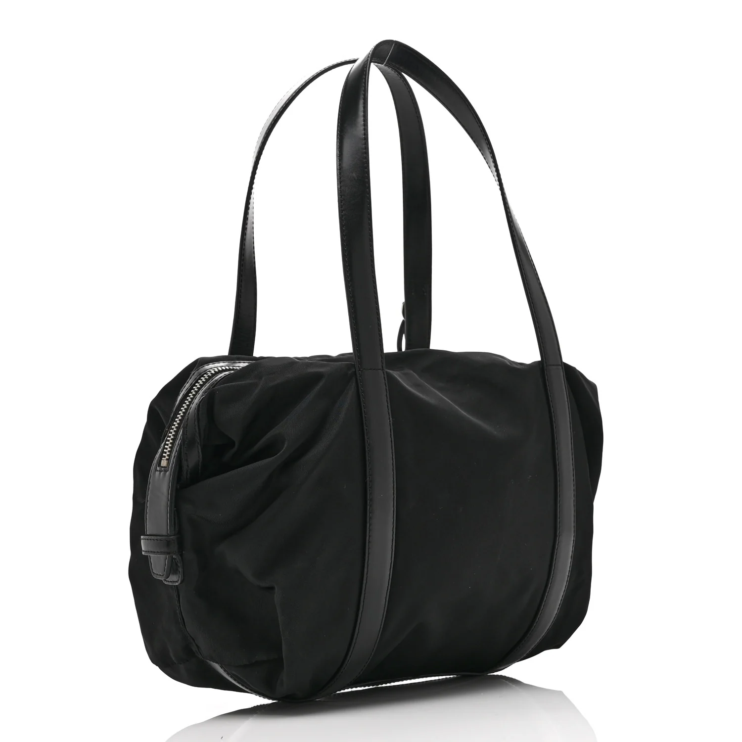 Tessuto Nylon Saffiano Tote Black - Top Club