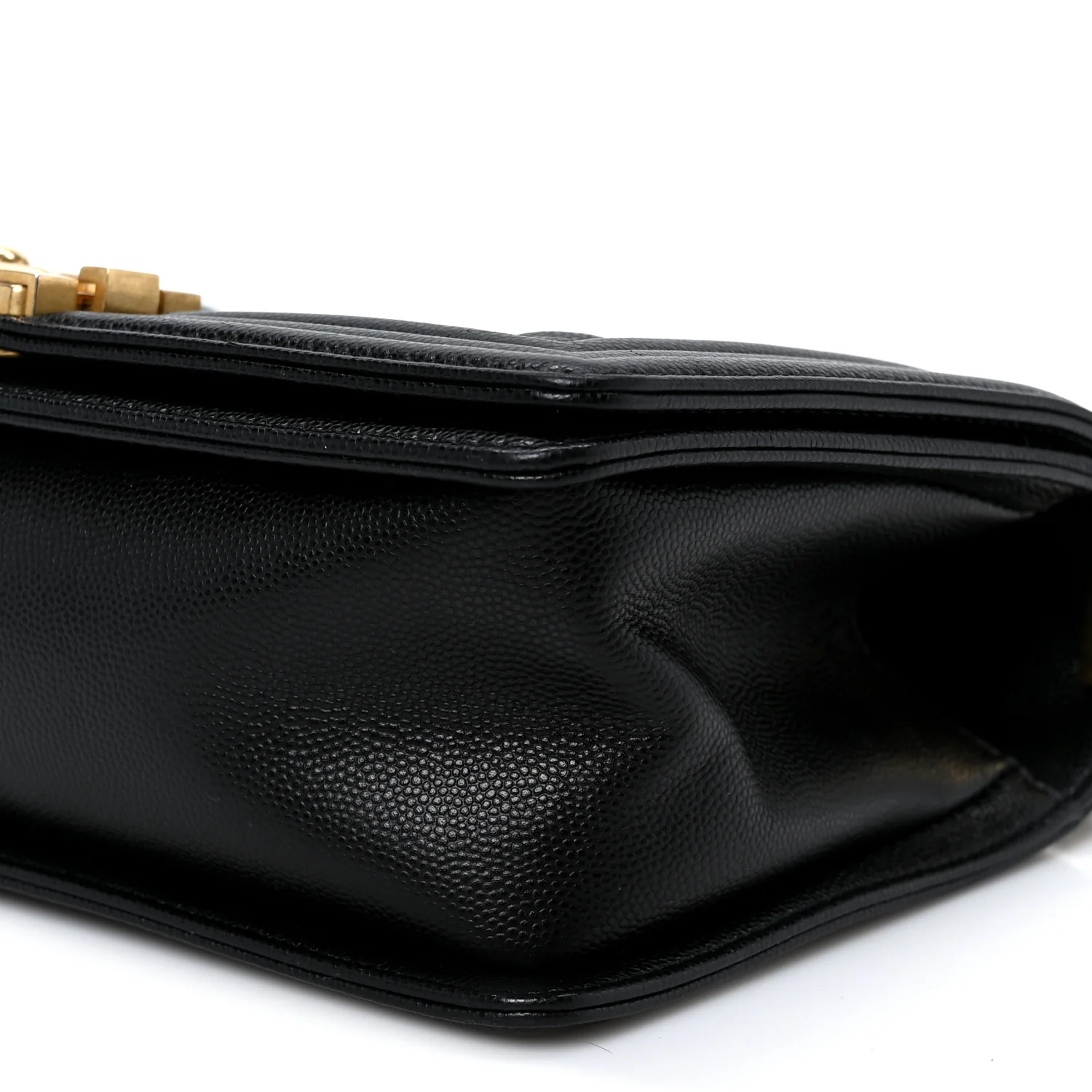 Caviar Quilted Medium Boy Flap Black - Top Club