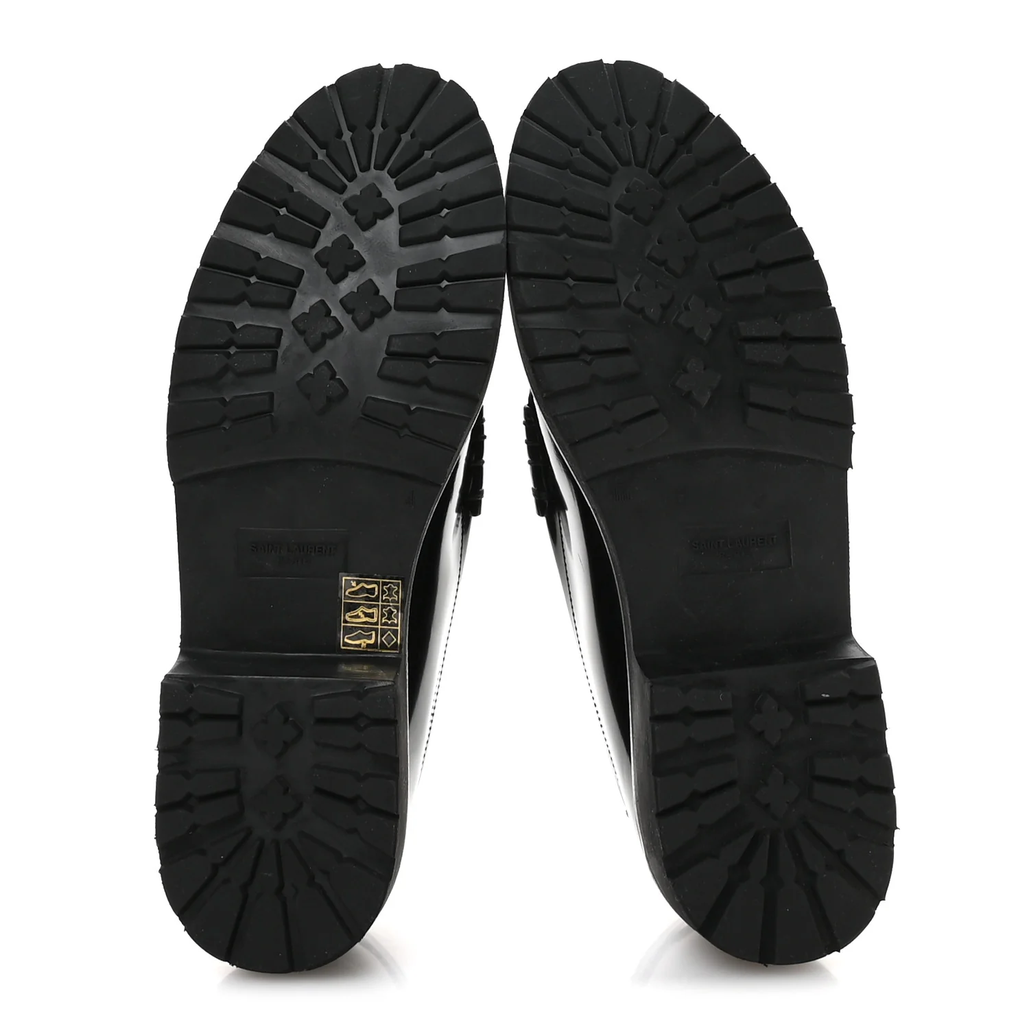 Glazed Calfskin Chunky Le Loafer Penny Slippers 38 Black - Top Club