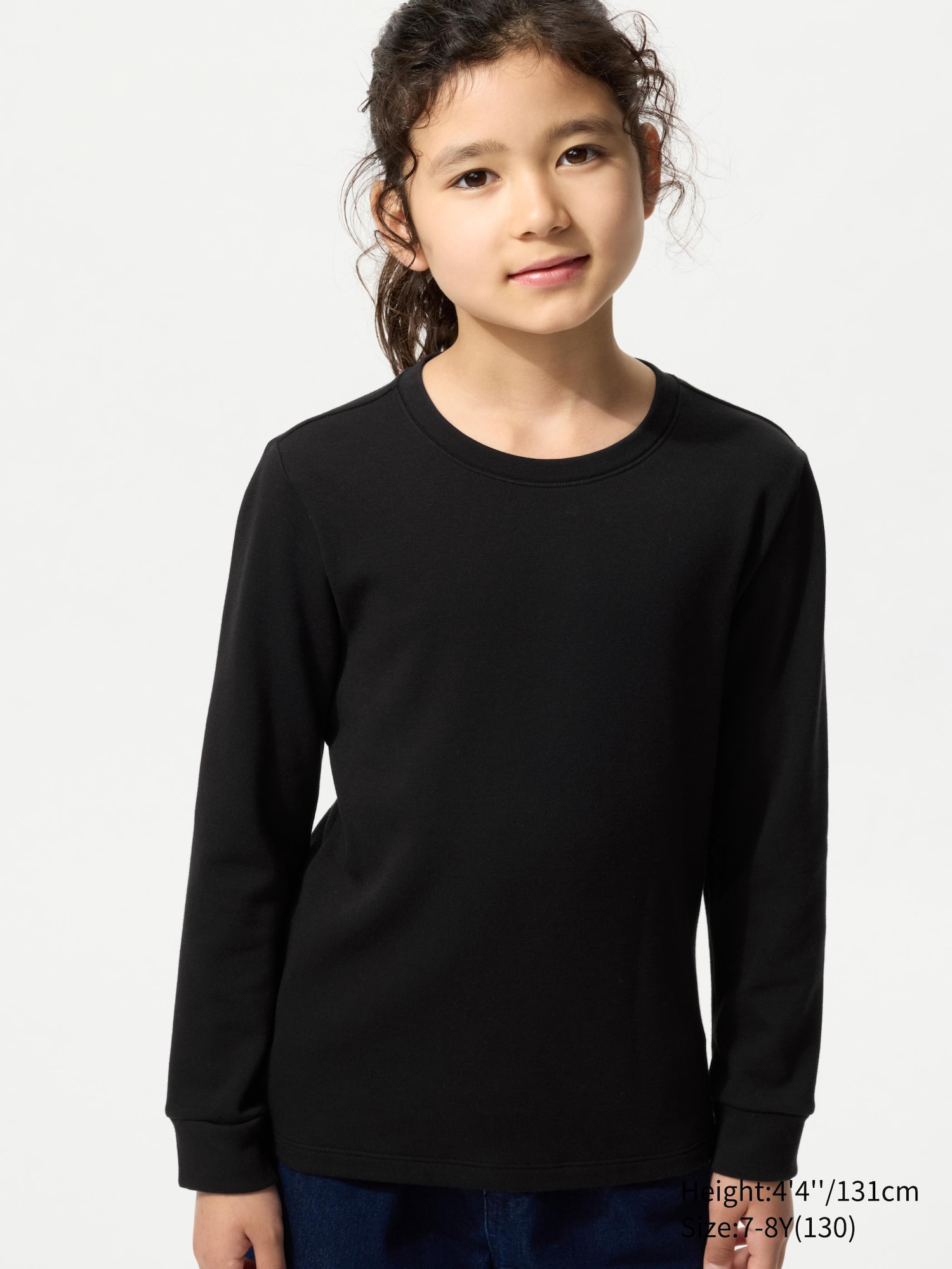 KIDS HEATTECH EXTRA WARM Cotton Crew Neck Long Sleeve T-Shirt